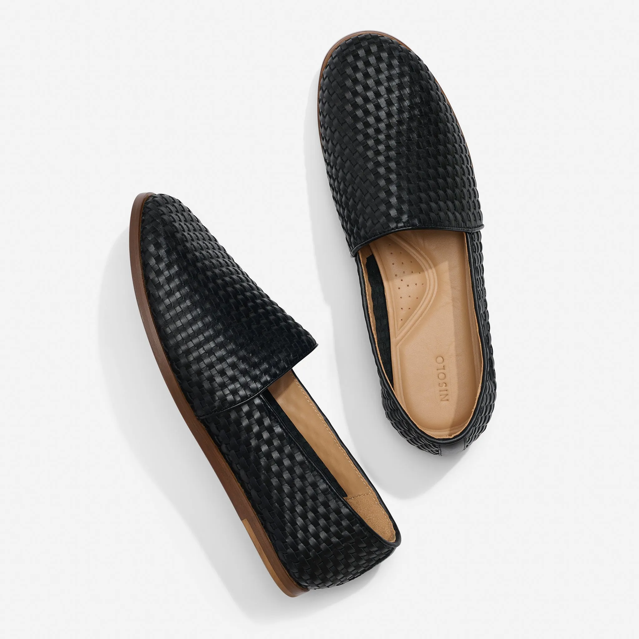 Alejandro Woven Slip-On 2.0 Woven Black -NISOLO