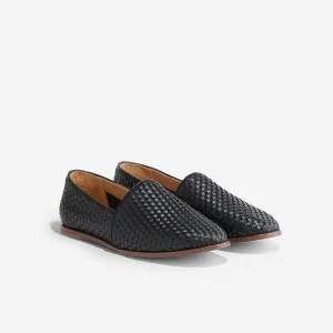 Alejandro Woven Slip-On 2.0 Woven Black -NISOLO