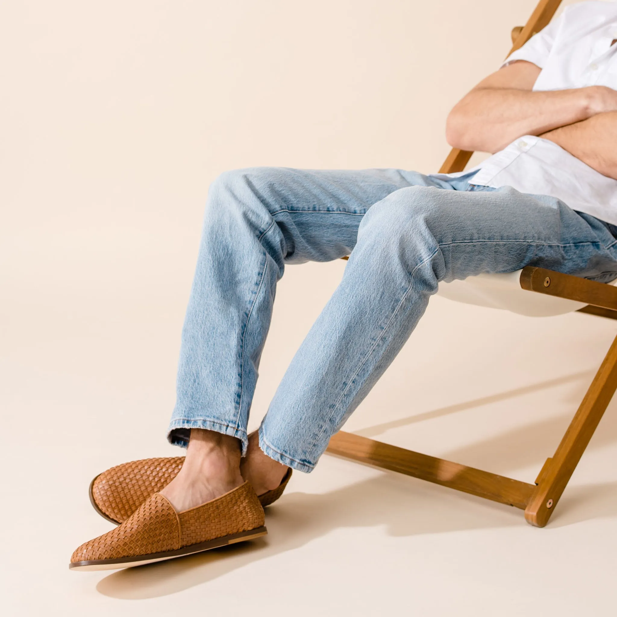 Alejandro Woven Slip-On 2.0 Woven Brown -NISOLO