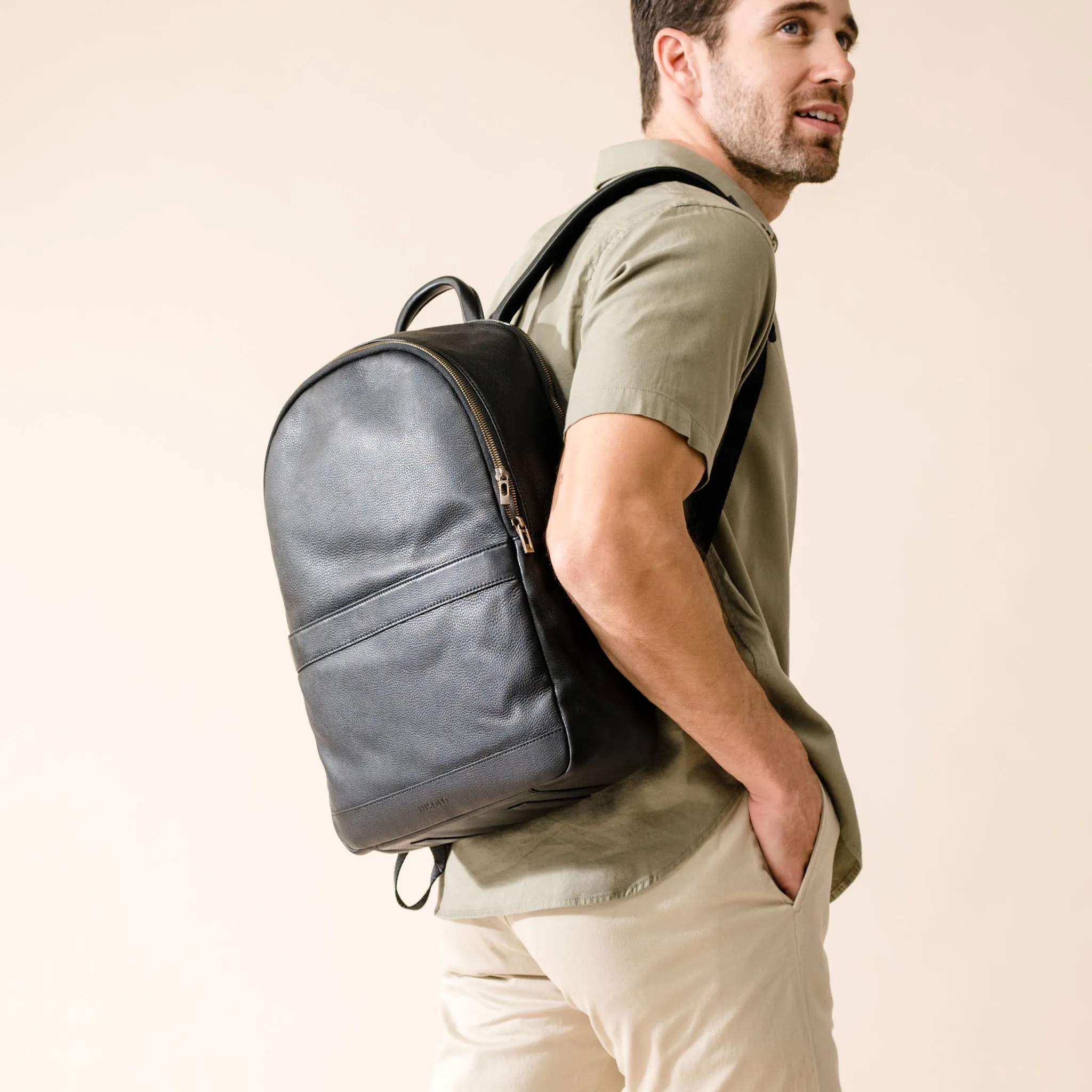 Alex Commuter Backpack Black -NISOLO