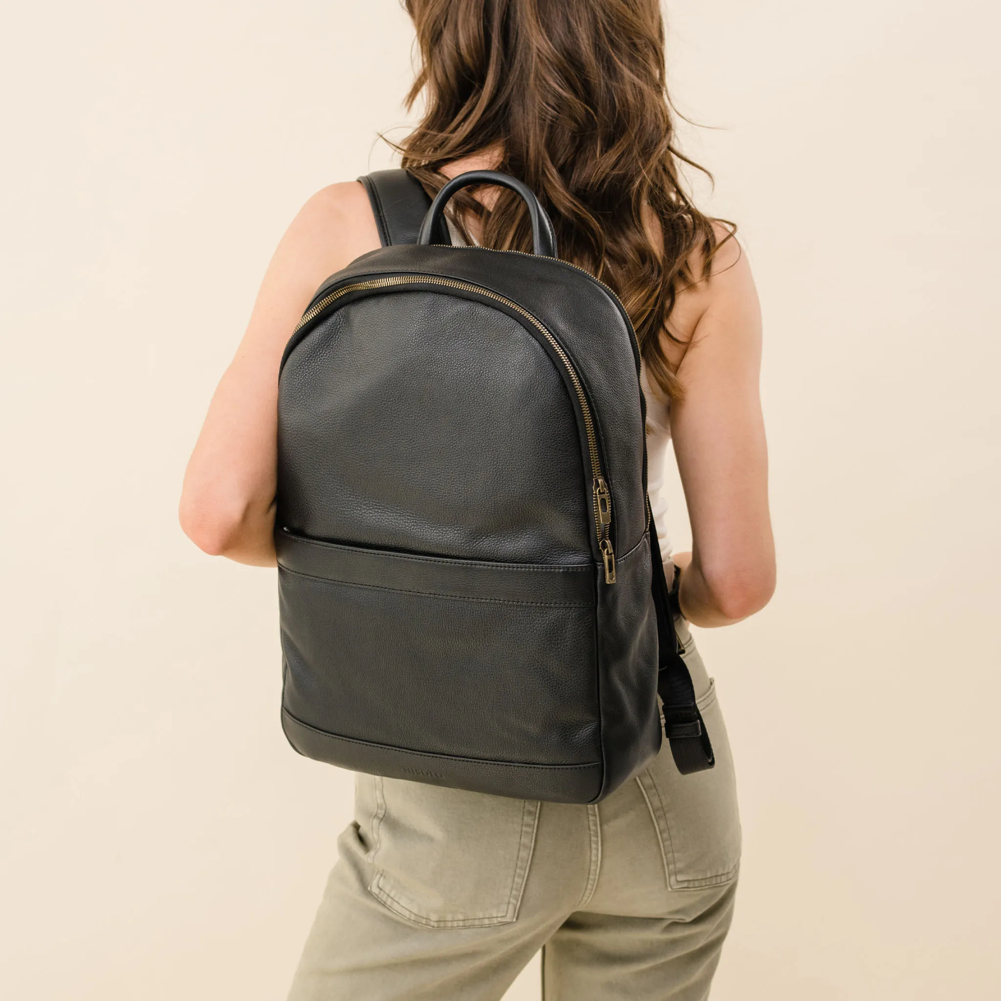 Alex Commuter Backpack Black -NISOLO