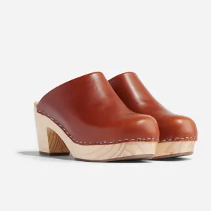 All-Day Heeled Clog Brandy -NISOLO