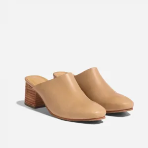 All-Day Heeled Mule Almond -NISOLO