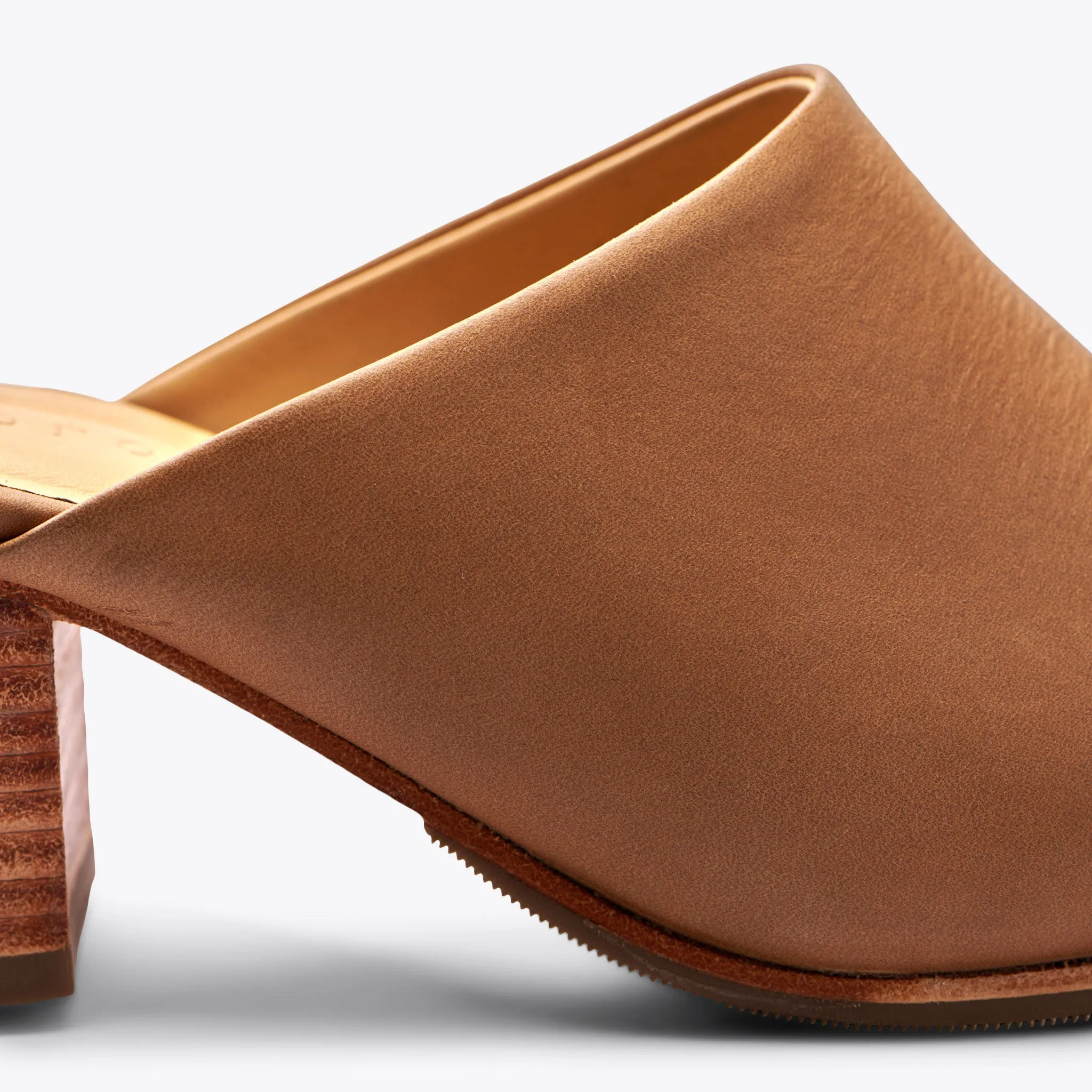 All-Day Heeled Mule Almond -NISOLO