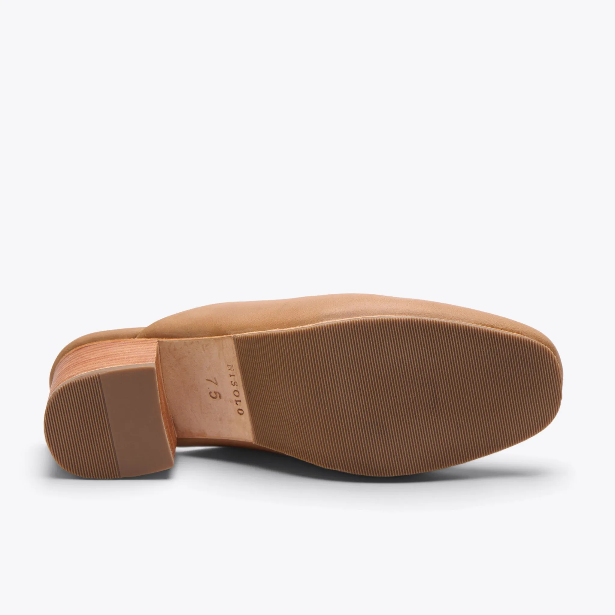 All-Day Heeled Mule Almond -NISOLO