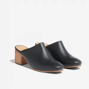 All-Day Heeled Mule Black -NISOLO