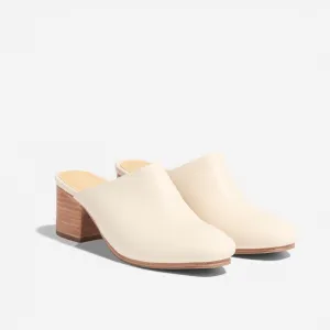 All-Day Heeled Mule Bone -NISOLO