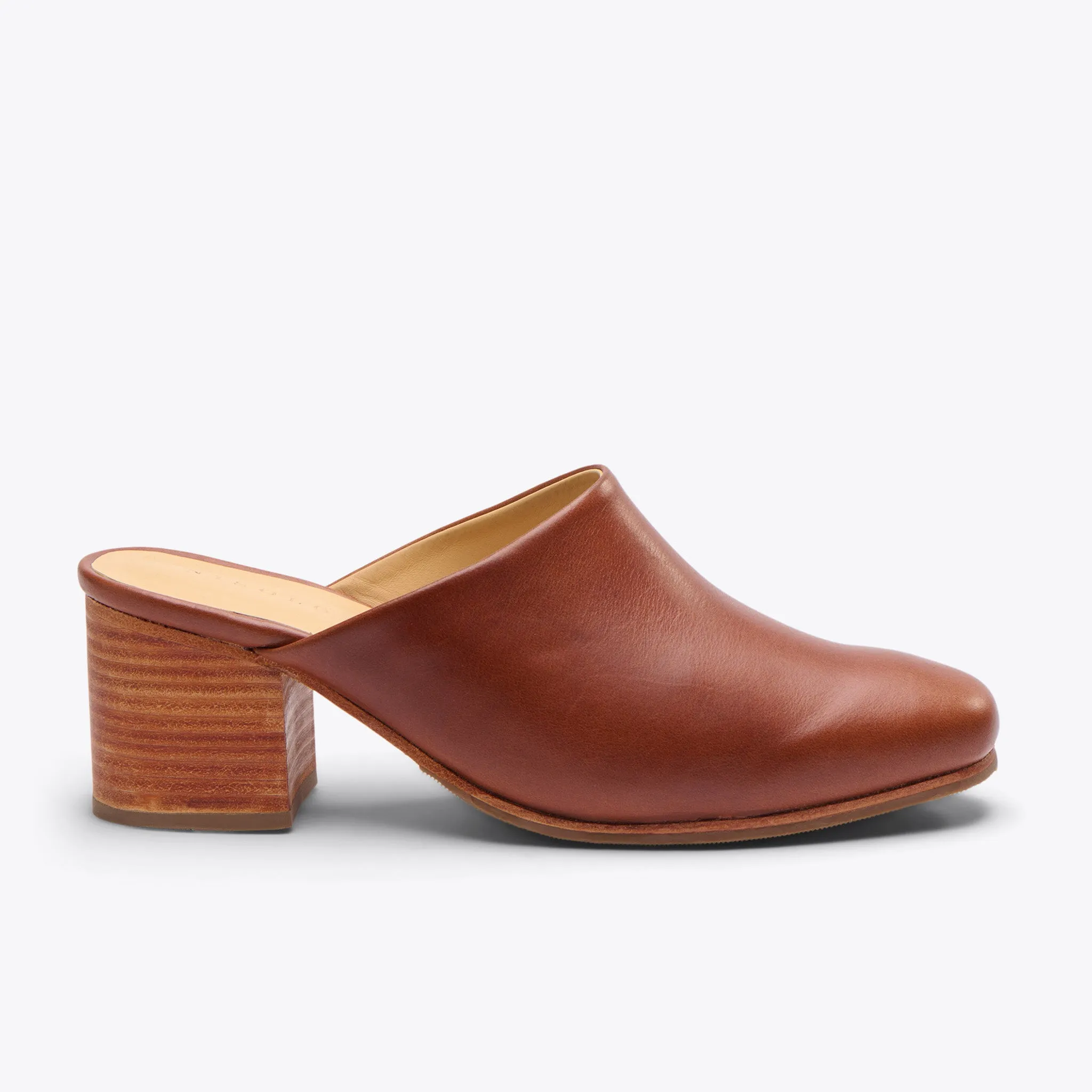 All-Day Heeled Mule Brandy -NISOLO