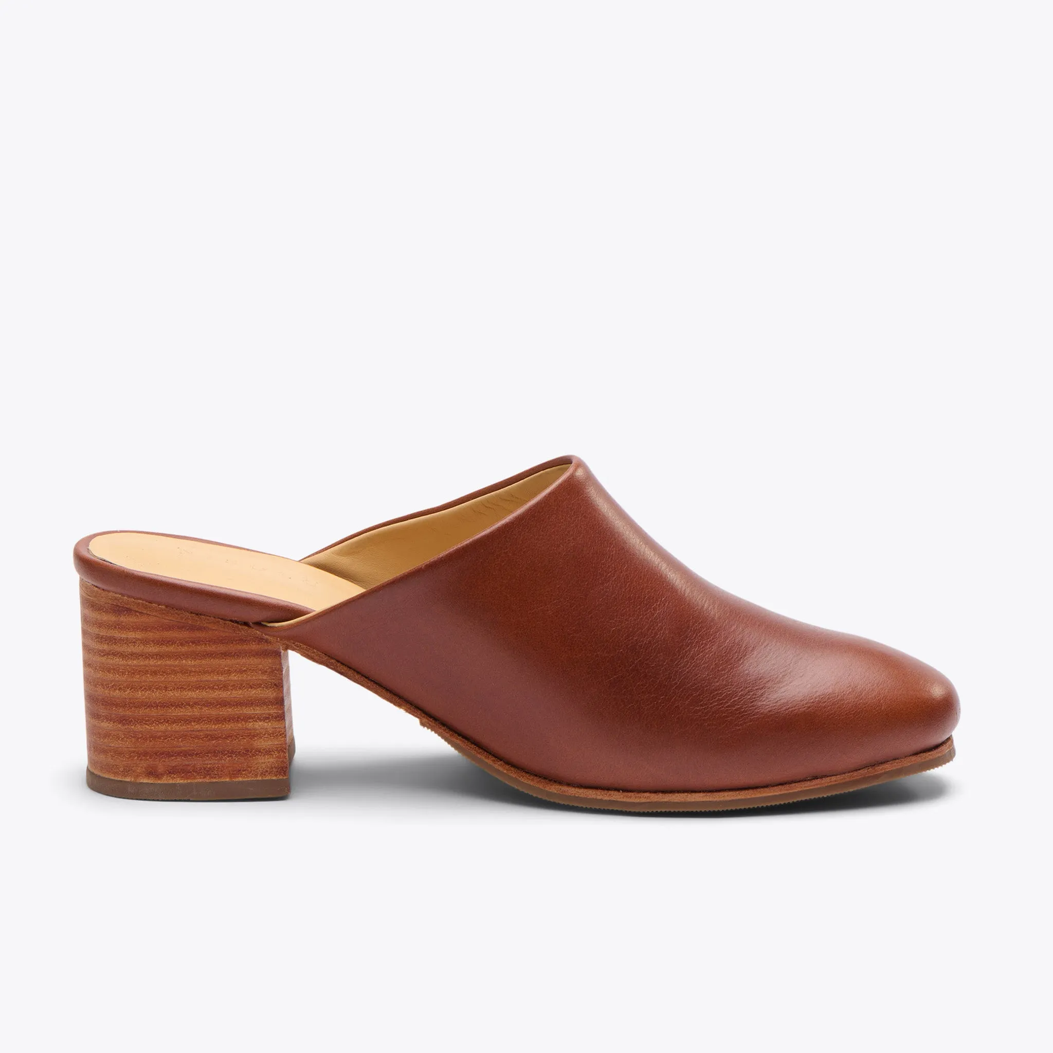 All-Day Heeled Mule Brandy -NISOLO