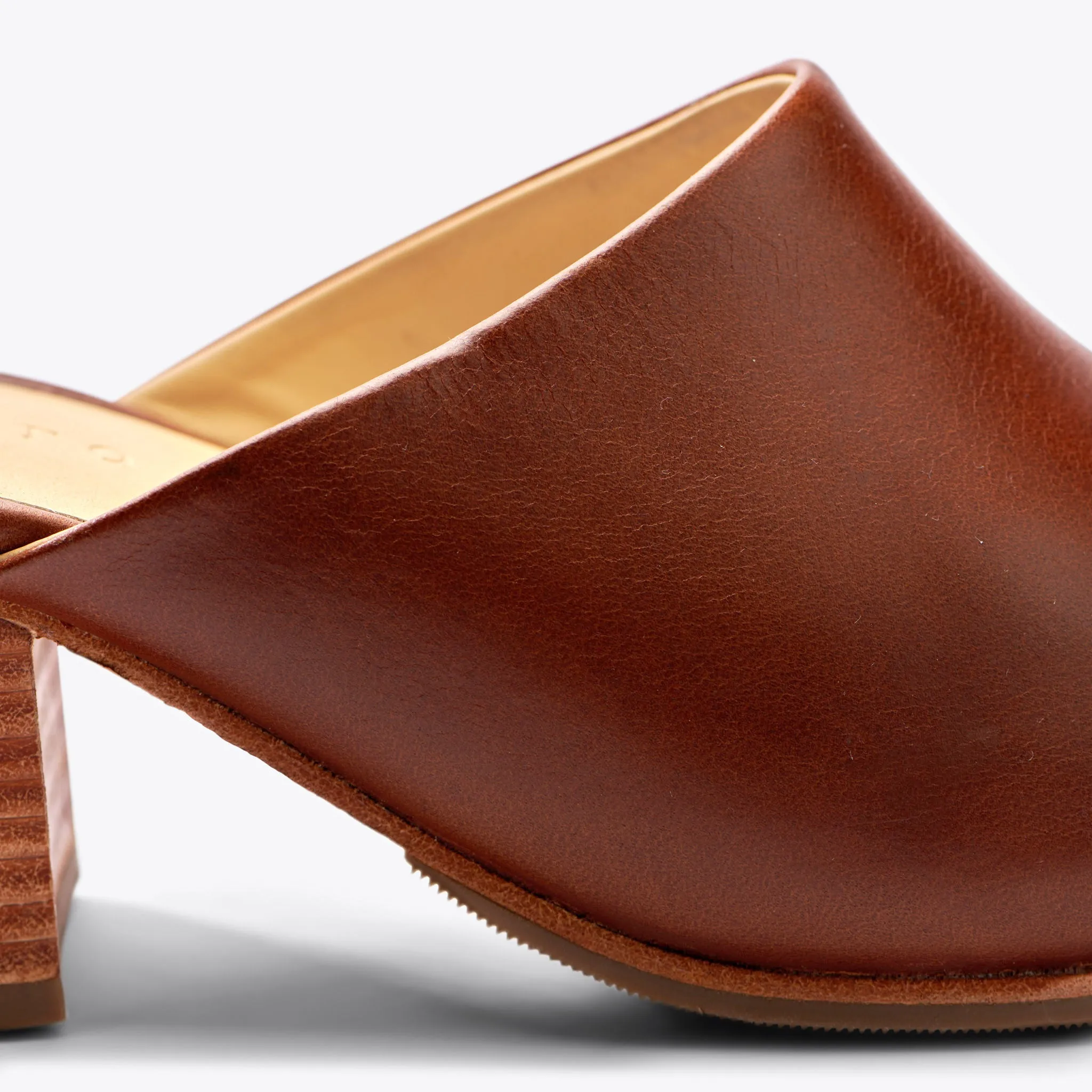 All-Day Heeled Mule Brandy -NISOLO