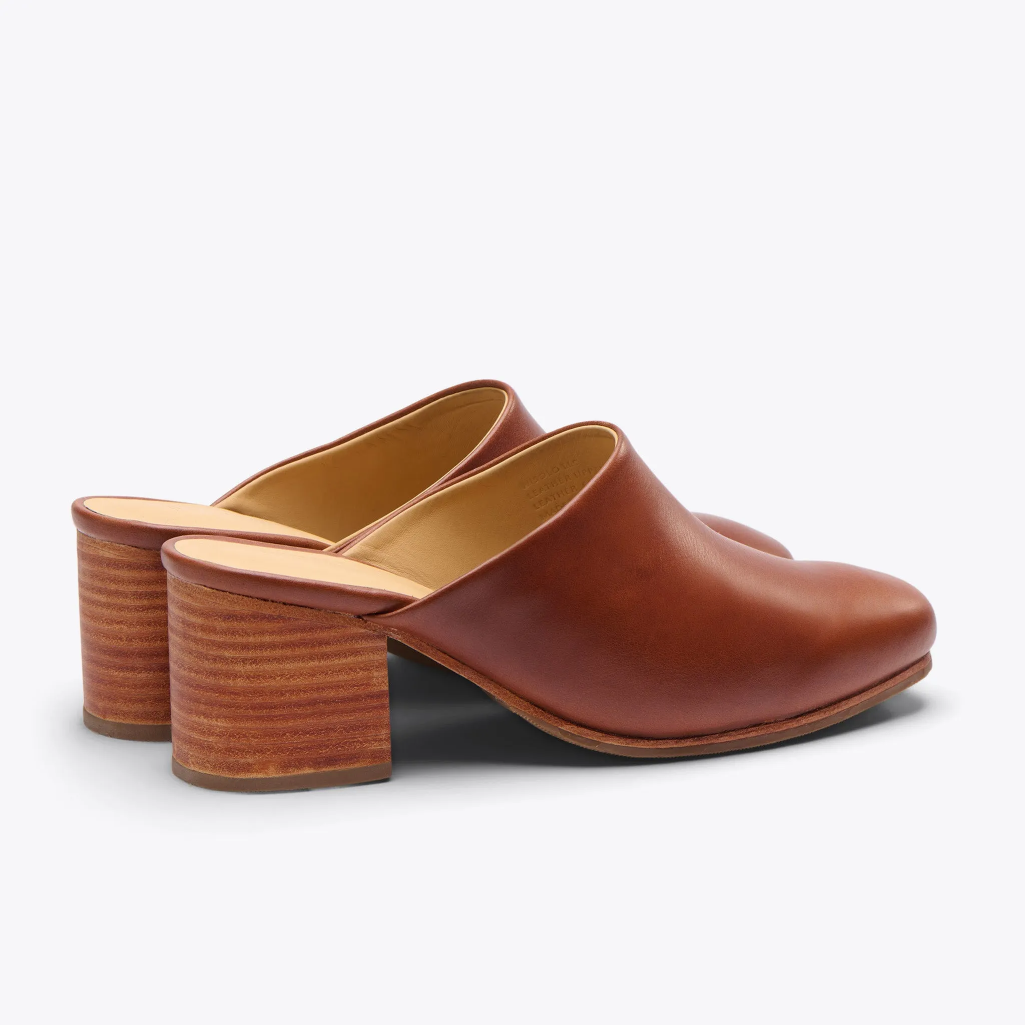 All-Day Heeled Mule Brandy -NISOLO