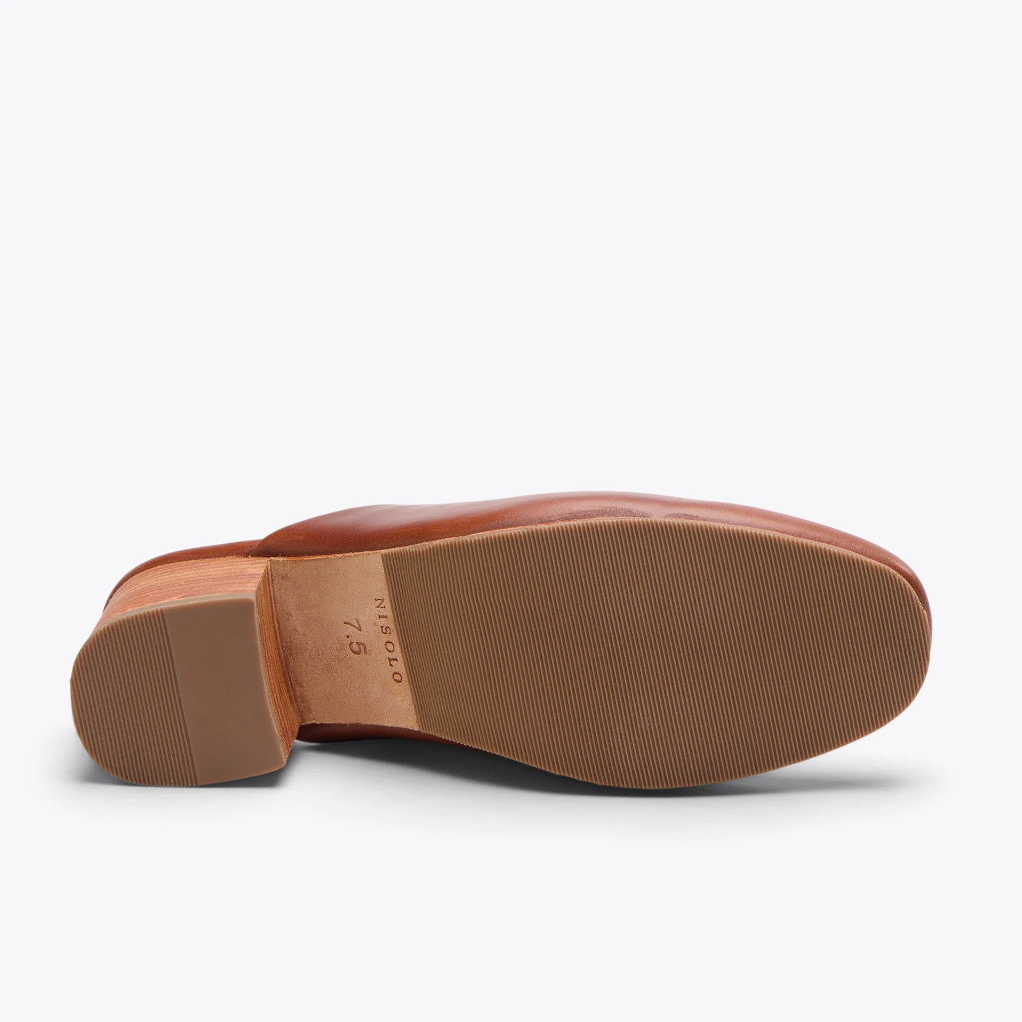 All-Day Heeled Mule Brandy -NISOLO