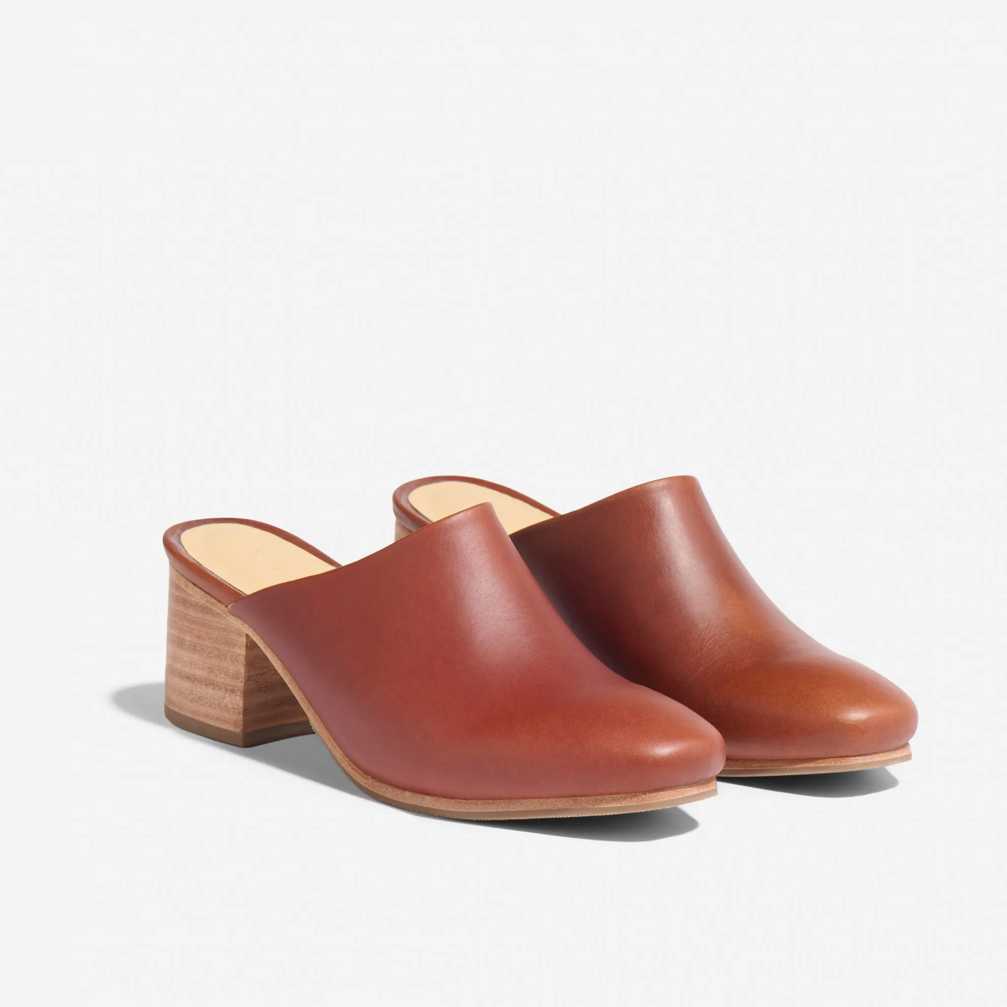 All-Day Heeled Mule Brandy -NISOLO