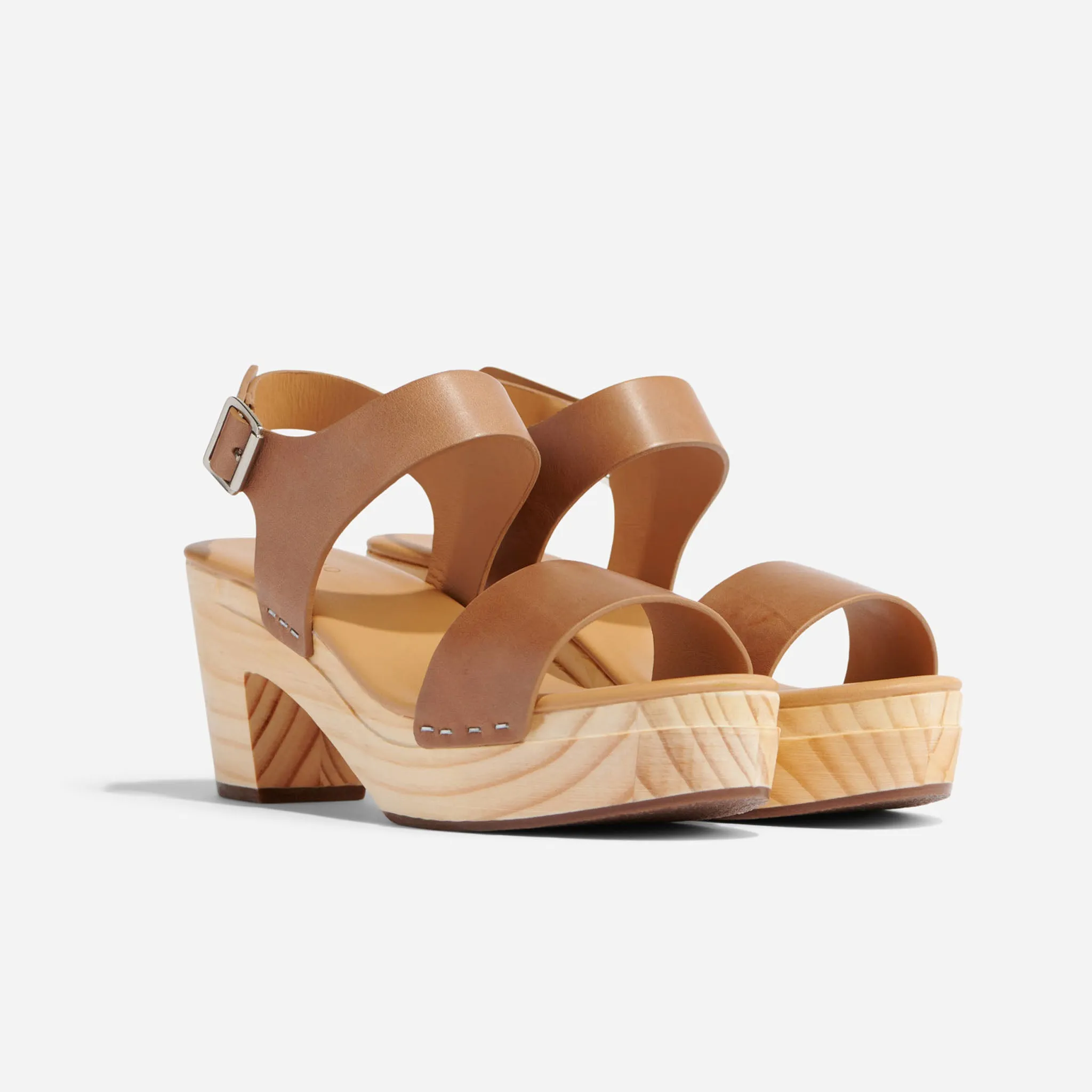 All-Day Open Toe Clog Almond -NISOLO