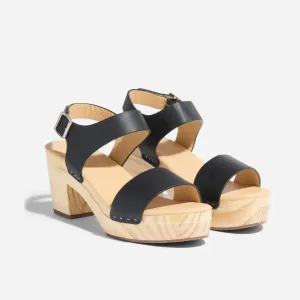 All-Day Open Toe Clog Black -NISOLO