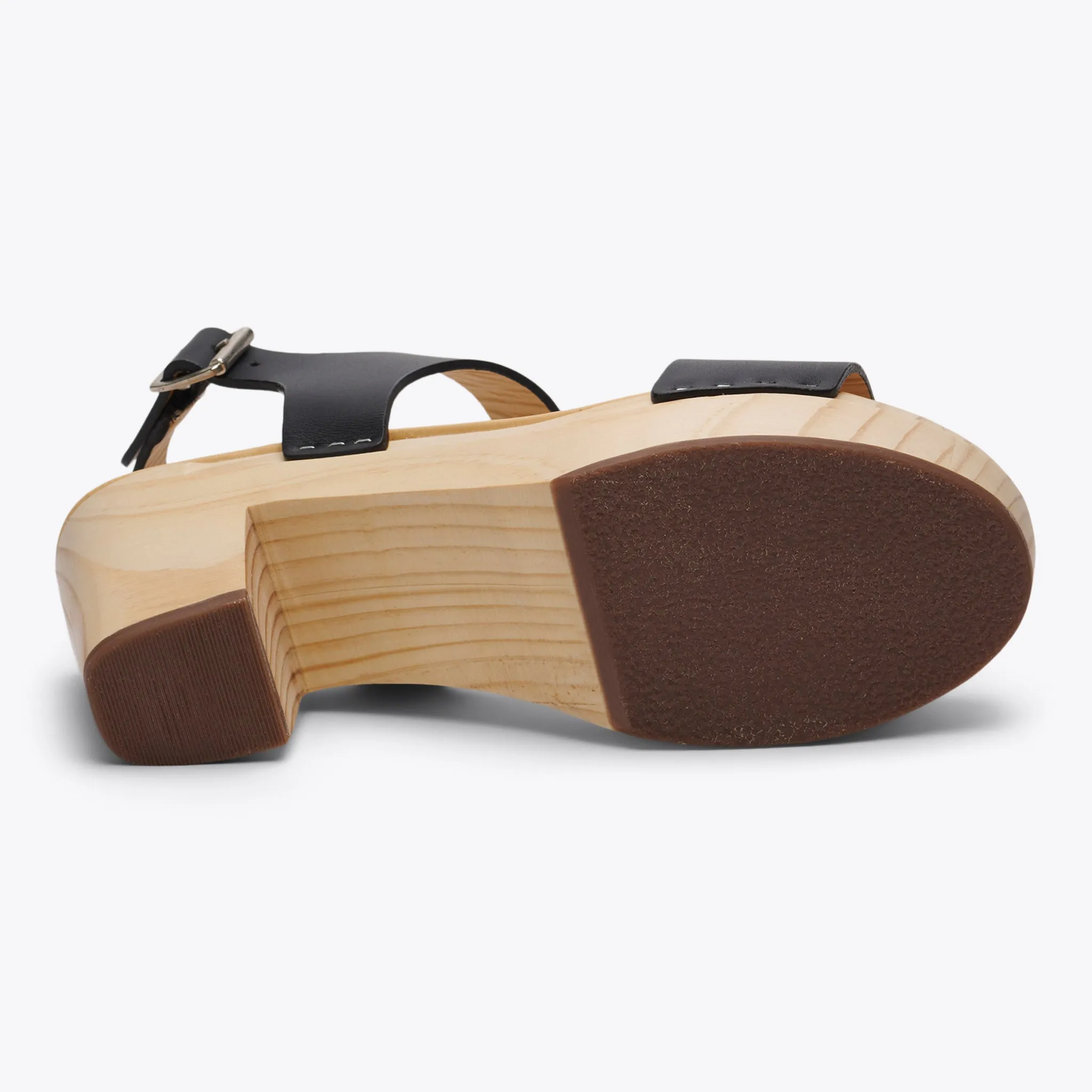 All-Day Open Toe Clog Black -NISOLO