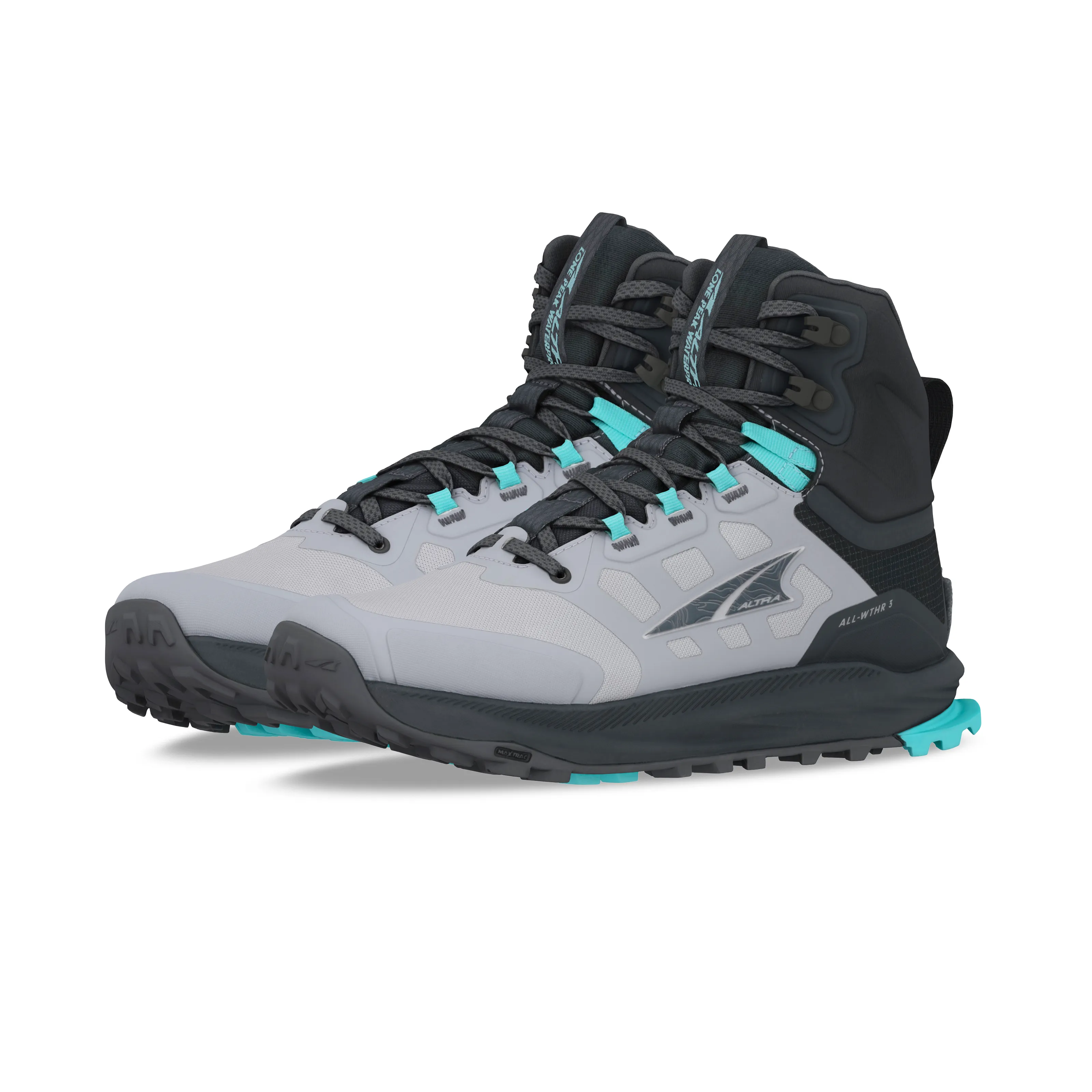 Altra Lone Peak 9 Waterproof Mid Womens  Black/Gray