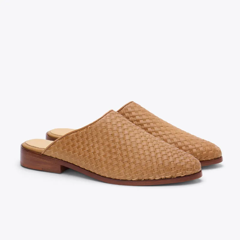 Ama Woven Mule Woven Almond -NISOLO