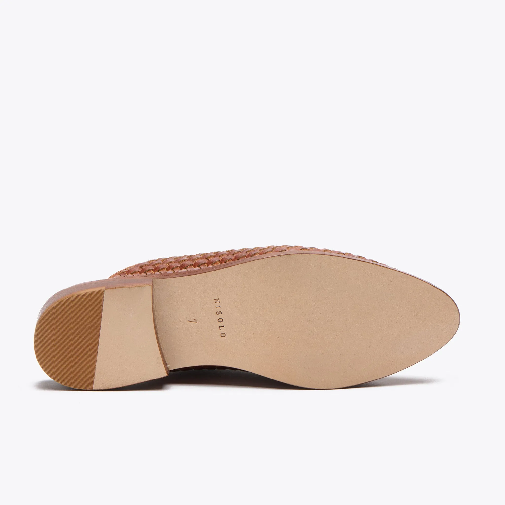 Ama Woven Mule Woven Brandy -NISOLO