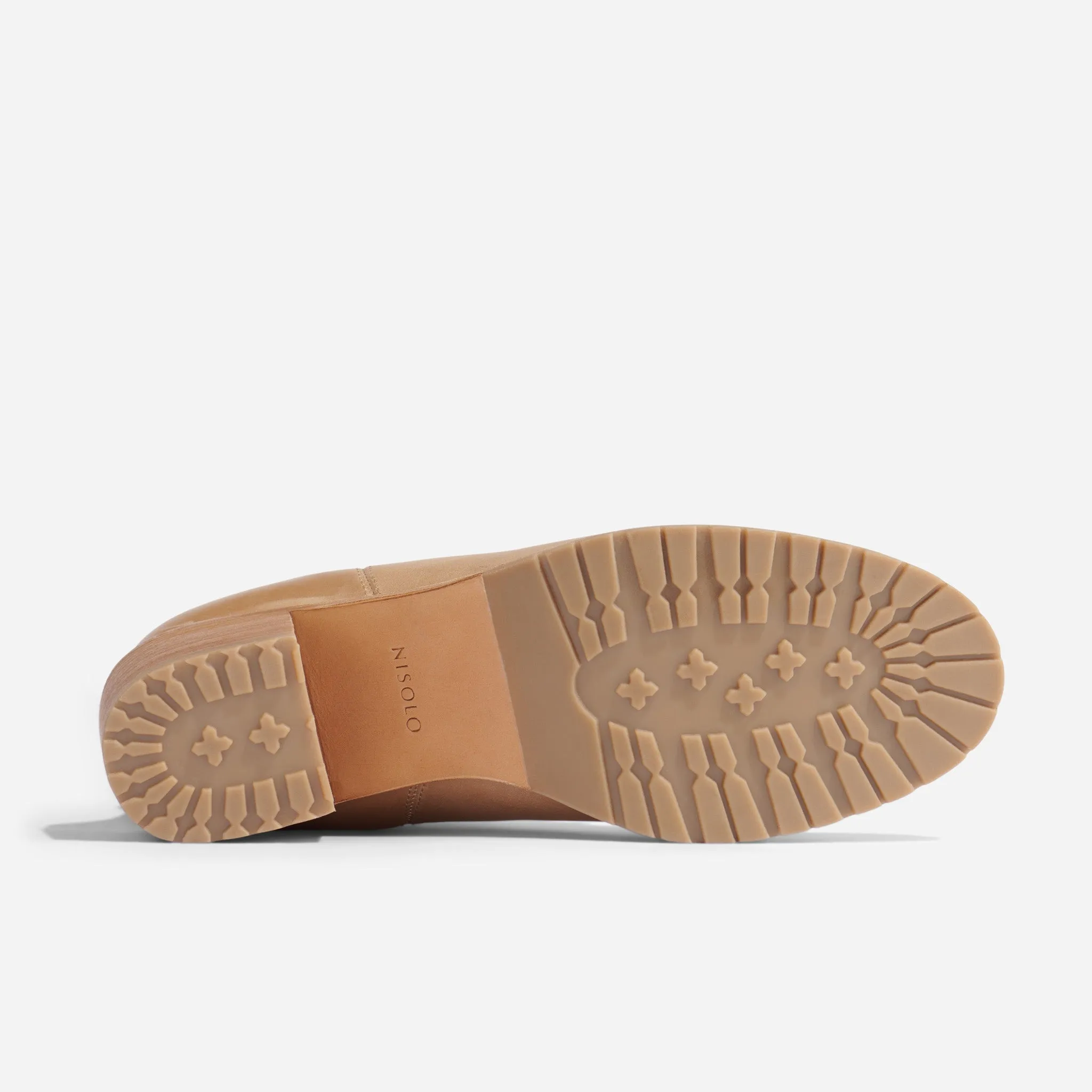 Ana Go-To Heeled Chelsea Boot Almond -NISOLO