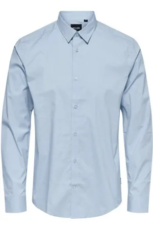 Bart ECO Shirt - Light blue (Organic cotton)
