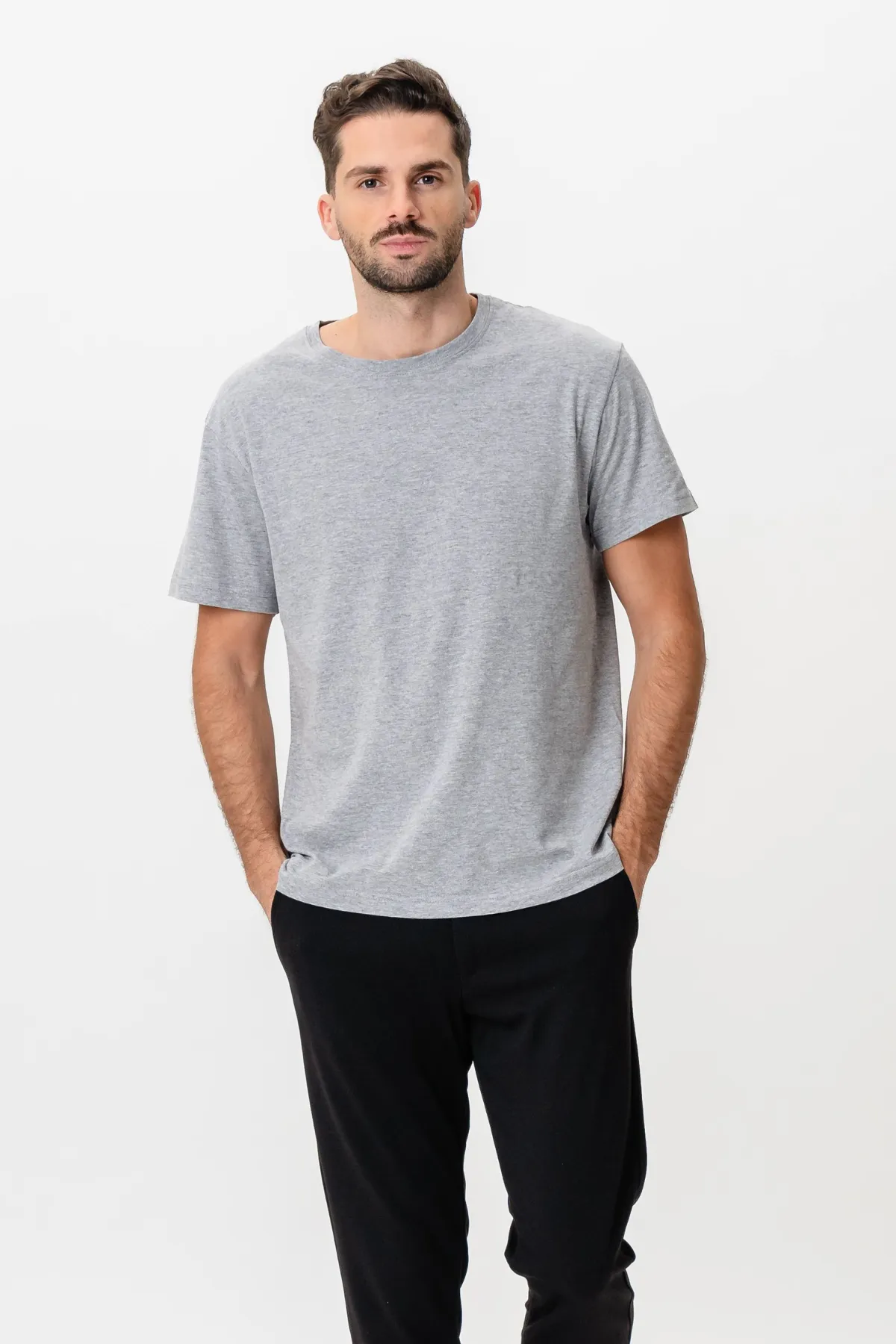Basic Joy T-shirt - Oxford Grey