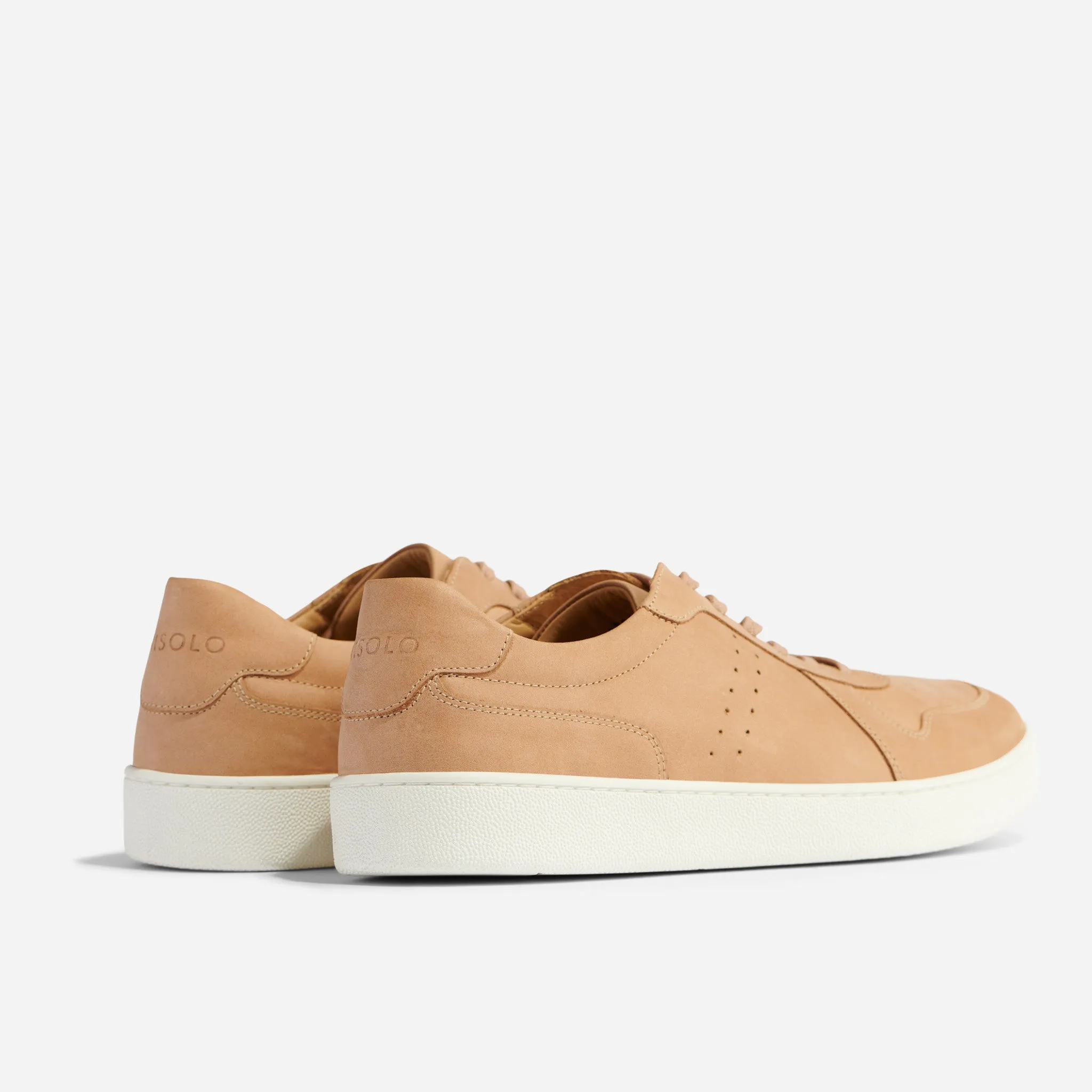 Beto Go-To Court Sneaker Almond -NISOLO