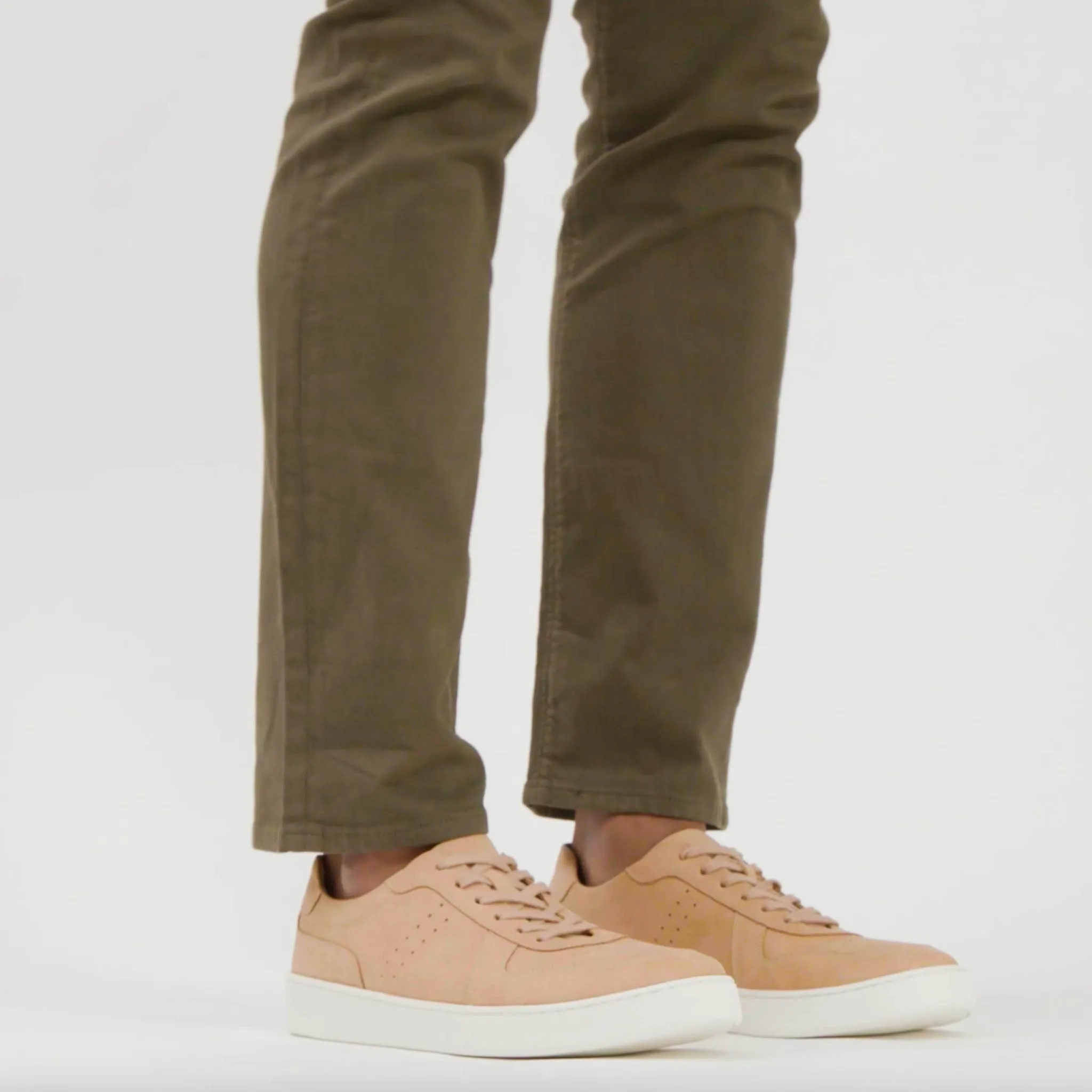 Beto Go-To Court Sneaker Almond -NISOLO
