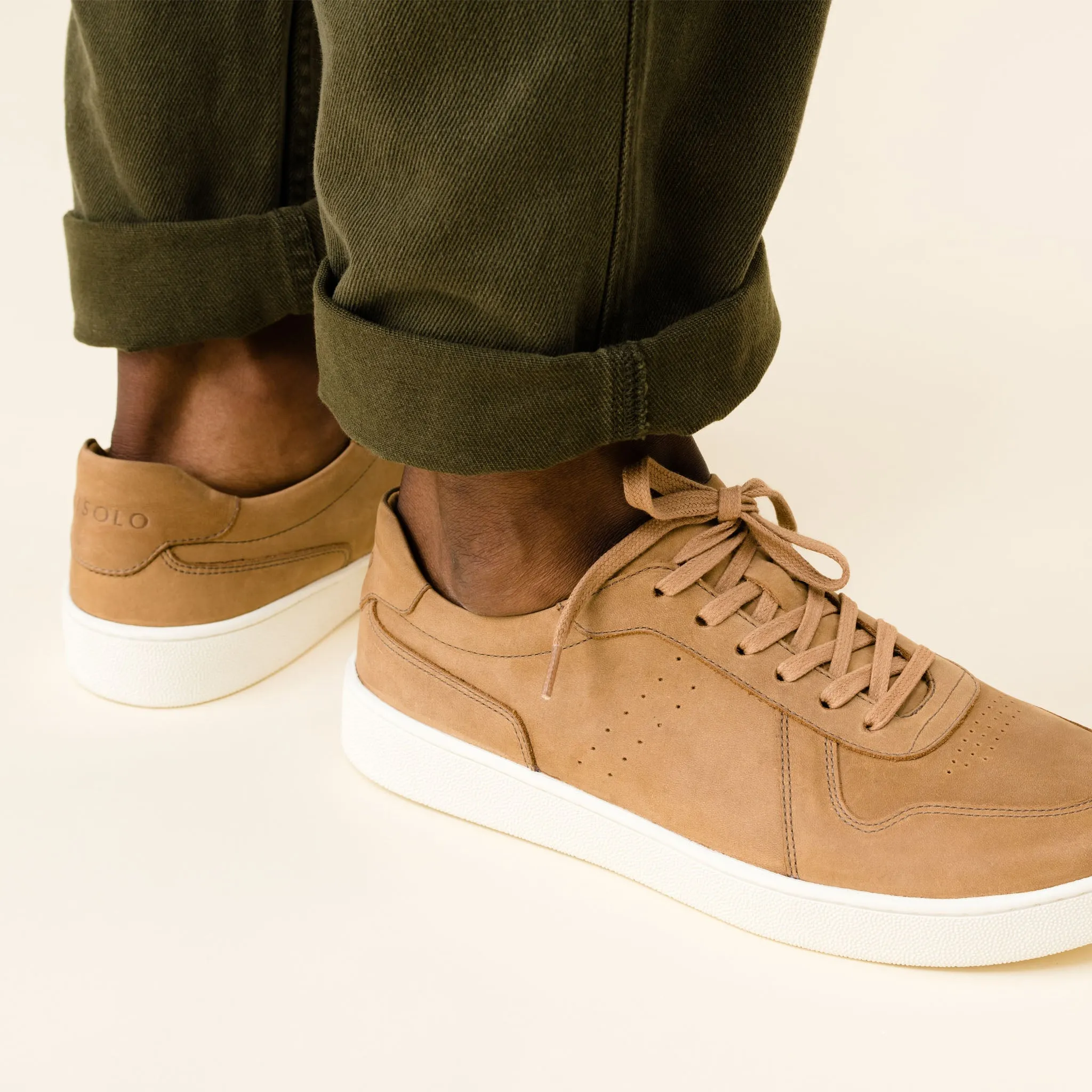 Beto Go-To Court Sneaker Tobacco -NISOLO