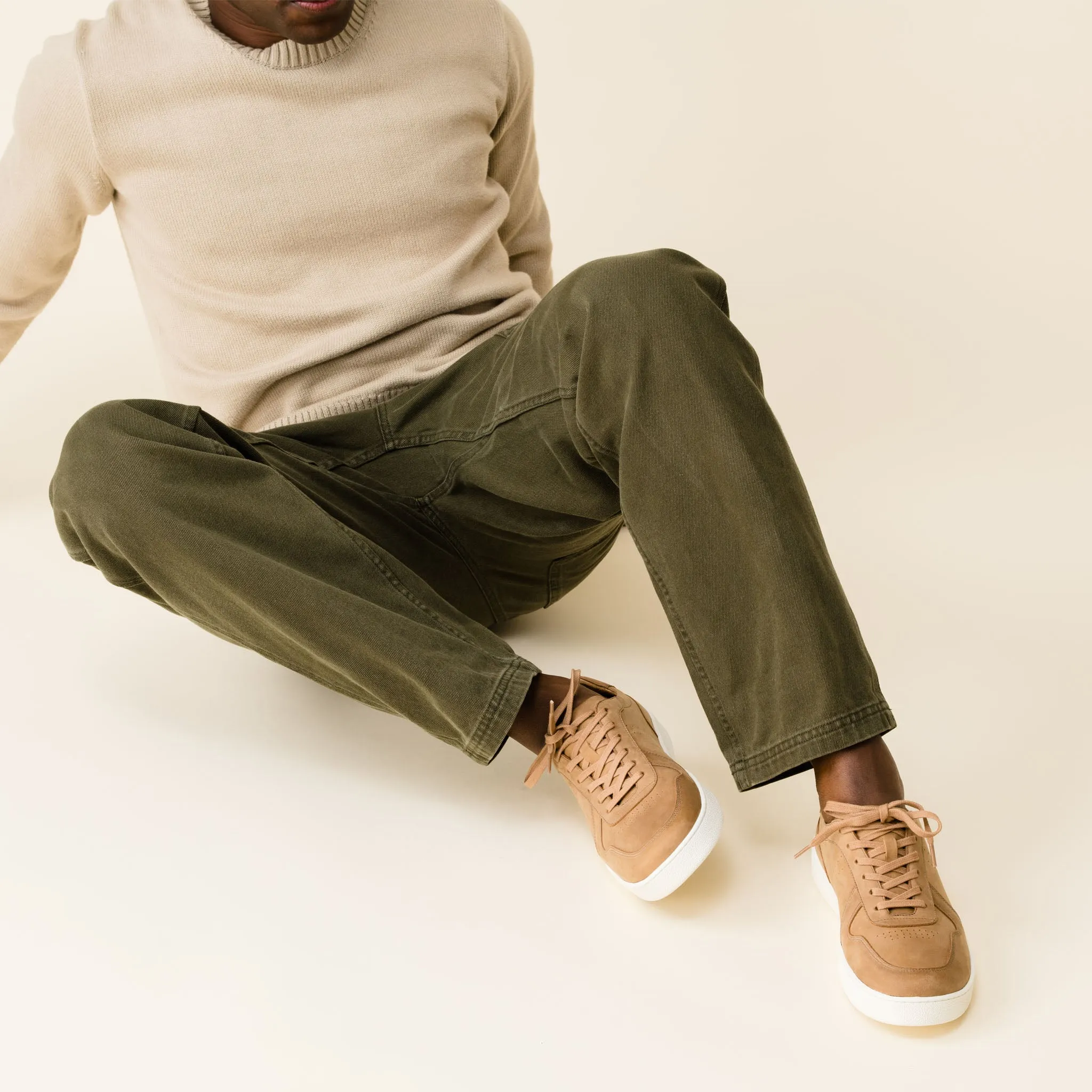 Beto Go-To Court Sneaker Tobacco -NISOLO