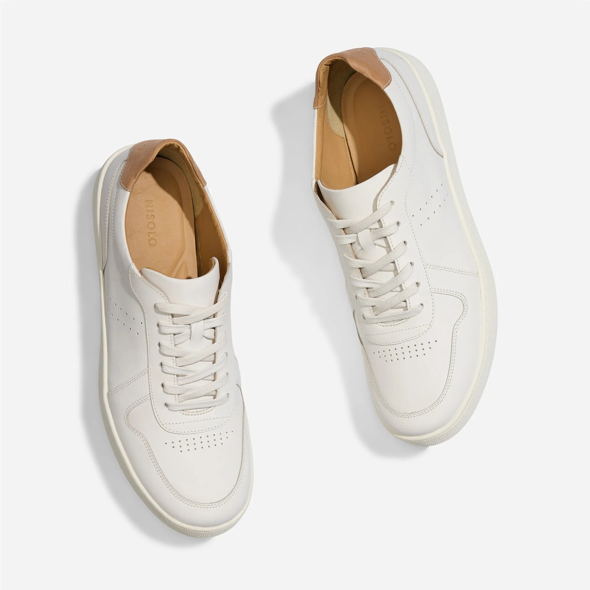 Beto Go-To Court Sneaker White -NISOLO