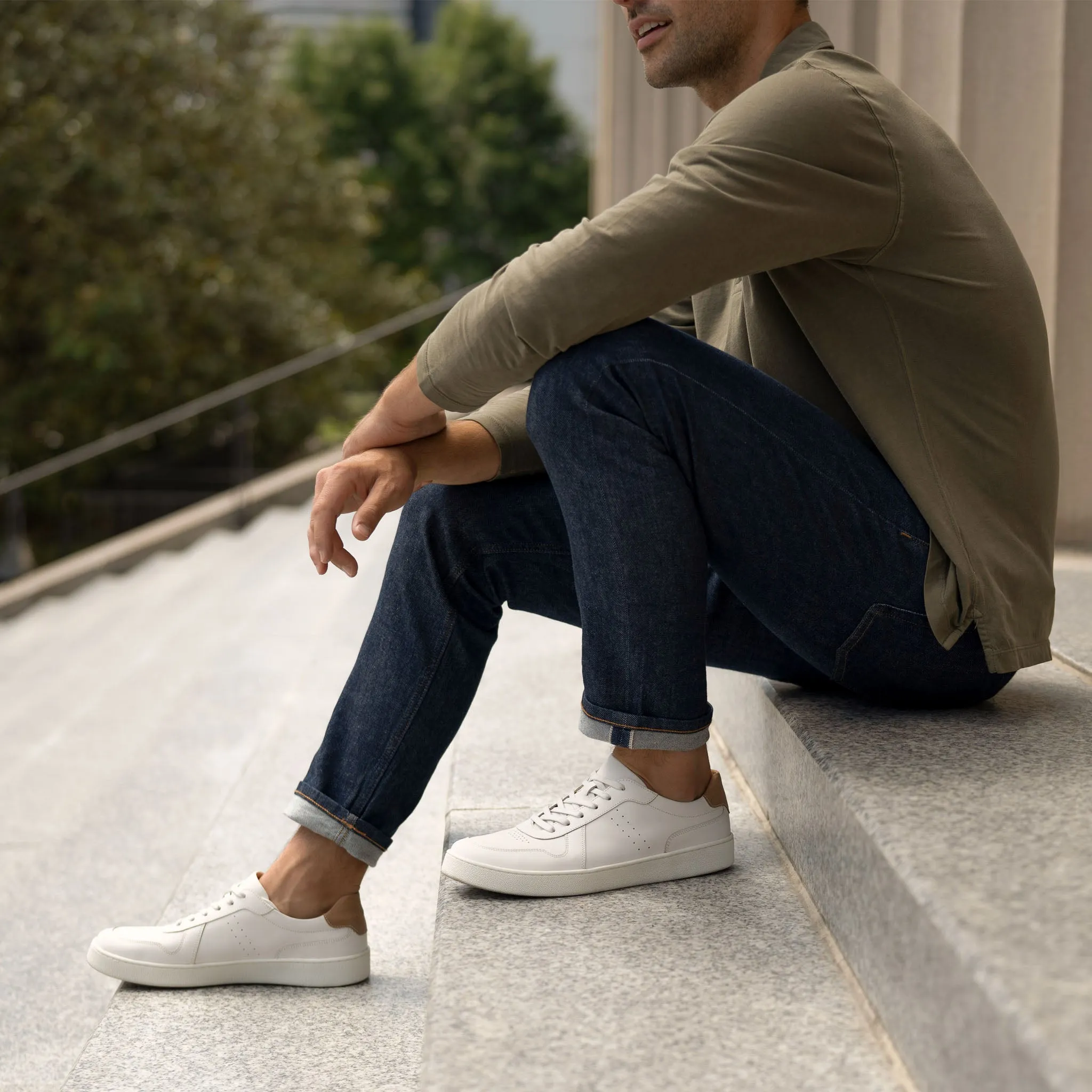 Beto Go-To Court Sneaker White -NISOLO
