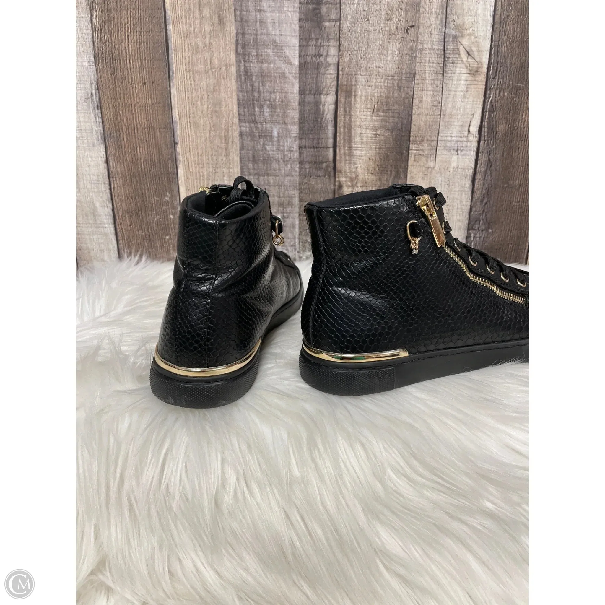 Boots Ankle Flats By Aldo In Black, Size: 8.5