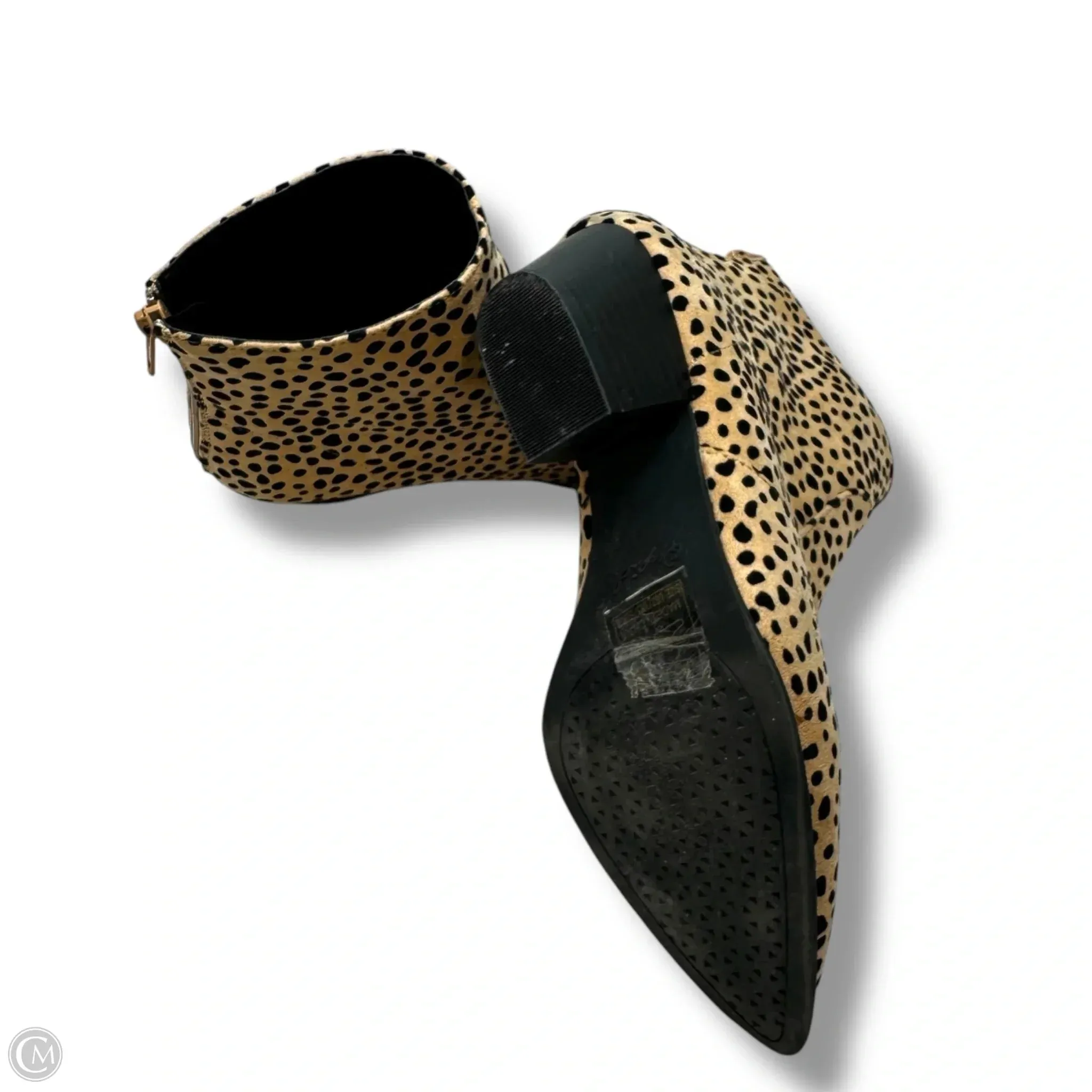 Boots Ankle Flats By Qupid In Leopard Print, Size: 7