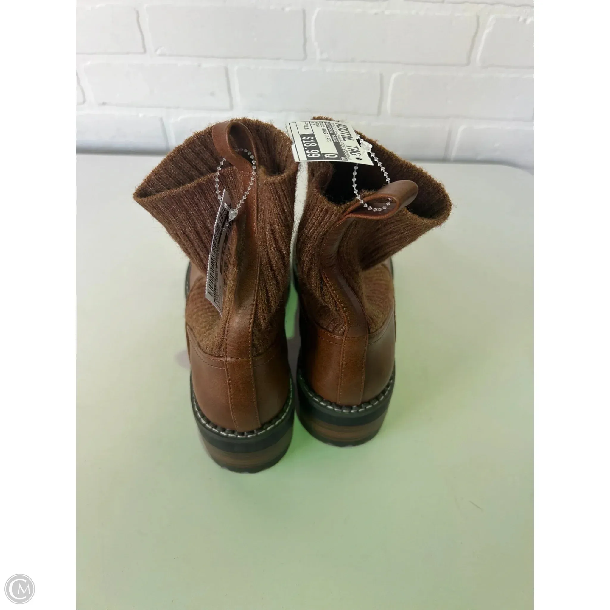 Boots Ankle Flats By Universal Thread In Brown, Size: 8.5