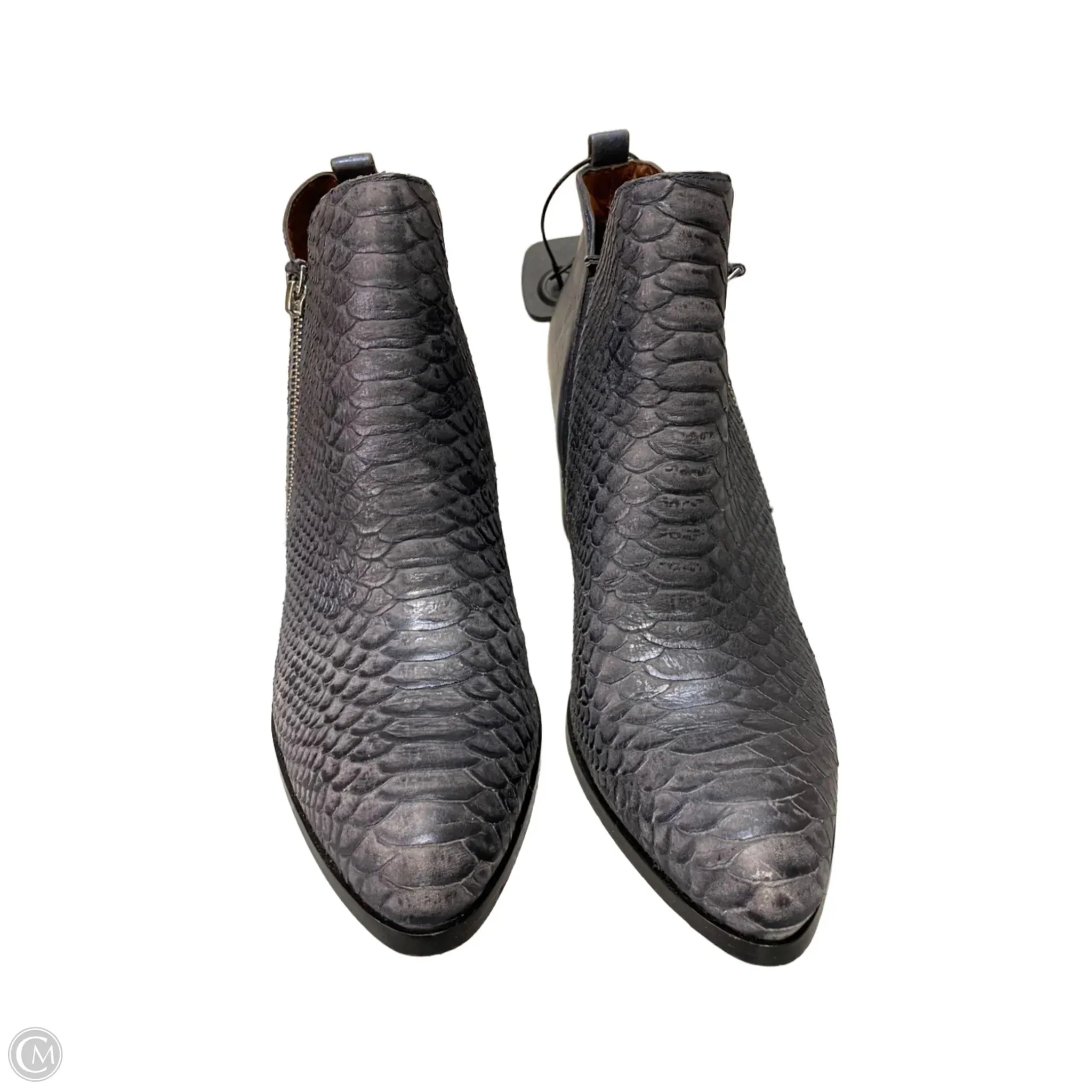 Boots Ankle Heels By Donald Pliner In Snakeskin Print, Size: 10
