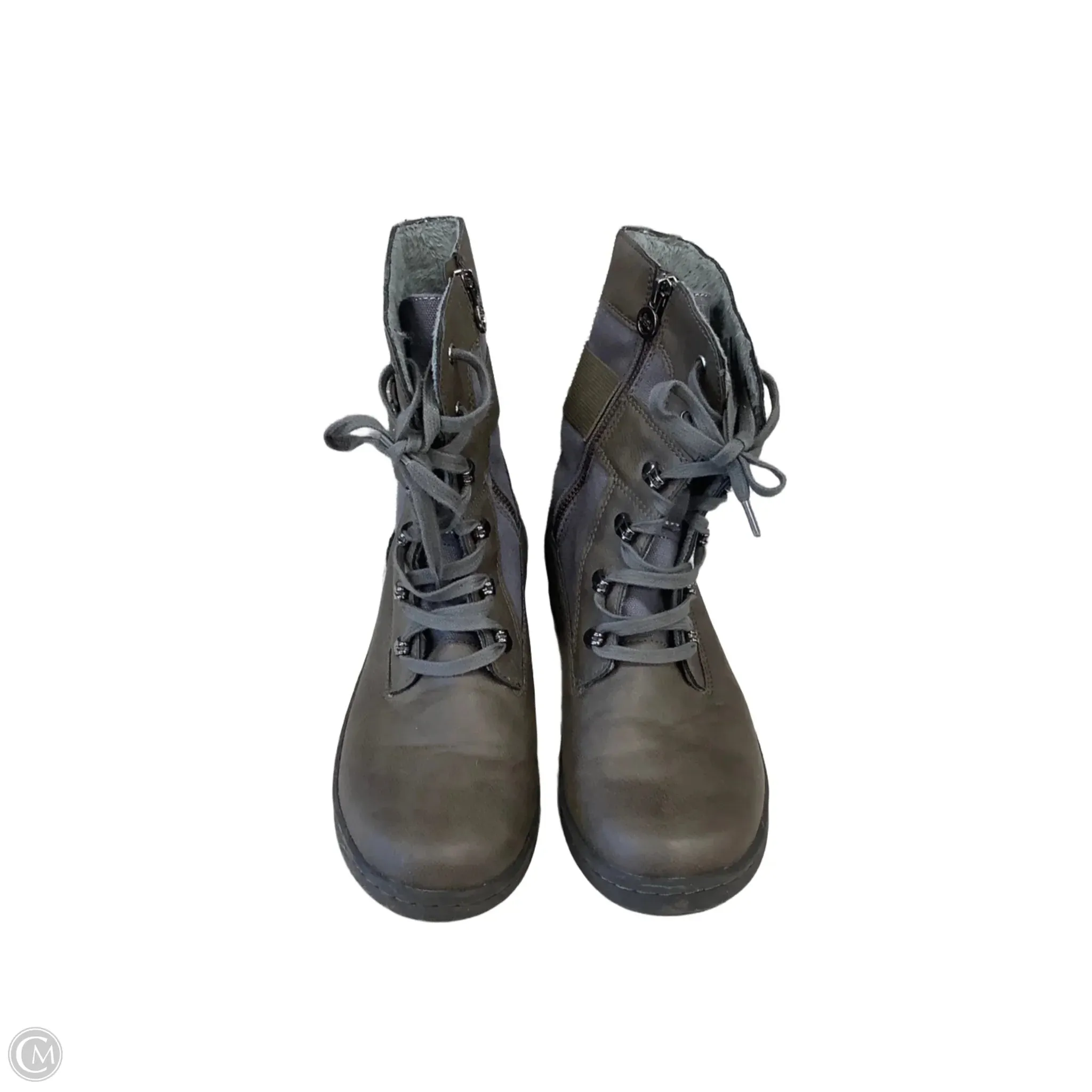Boots Ankle Heels By Jbu By Jambu In Grey, Size: 8