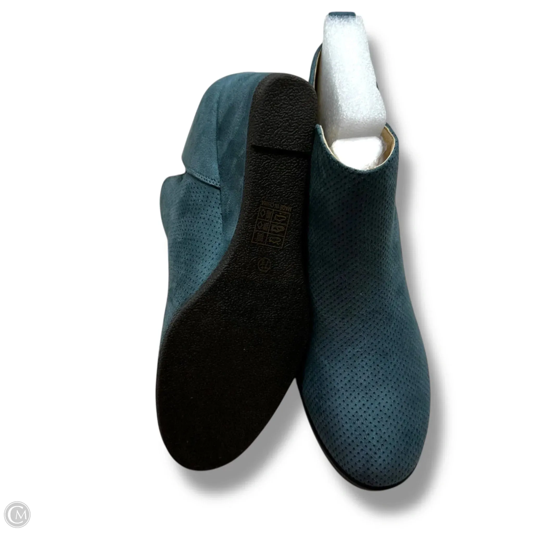 Boots Ankle Heels By Journee In Teal, Size: 7.5