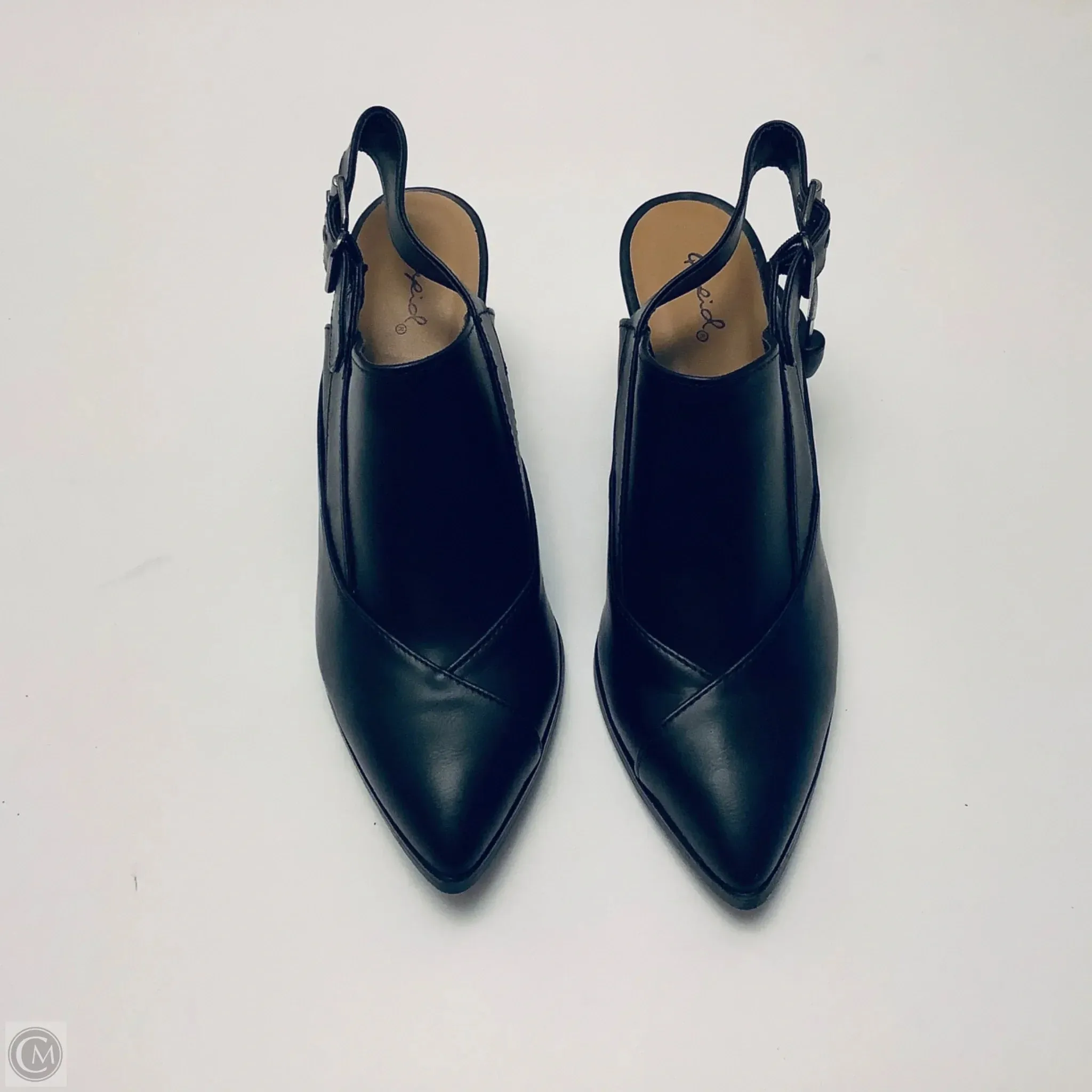 Boots Ankle Heels By Qupid In Black, Size: 8