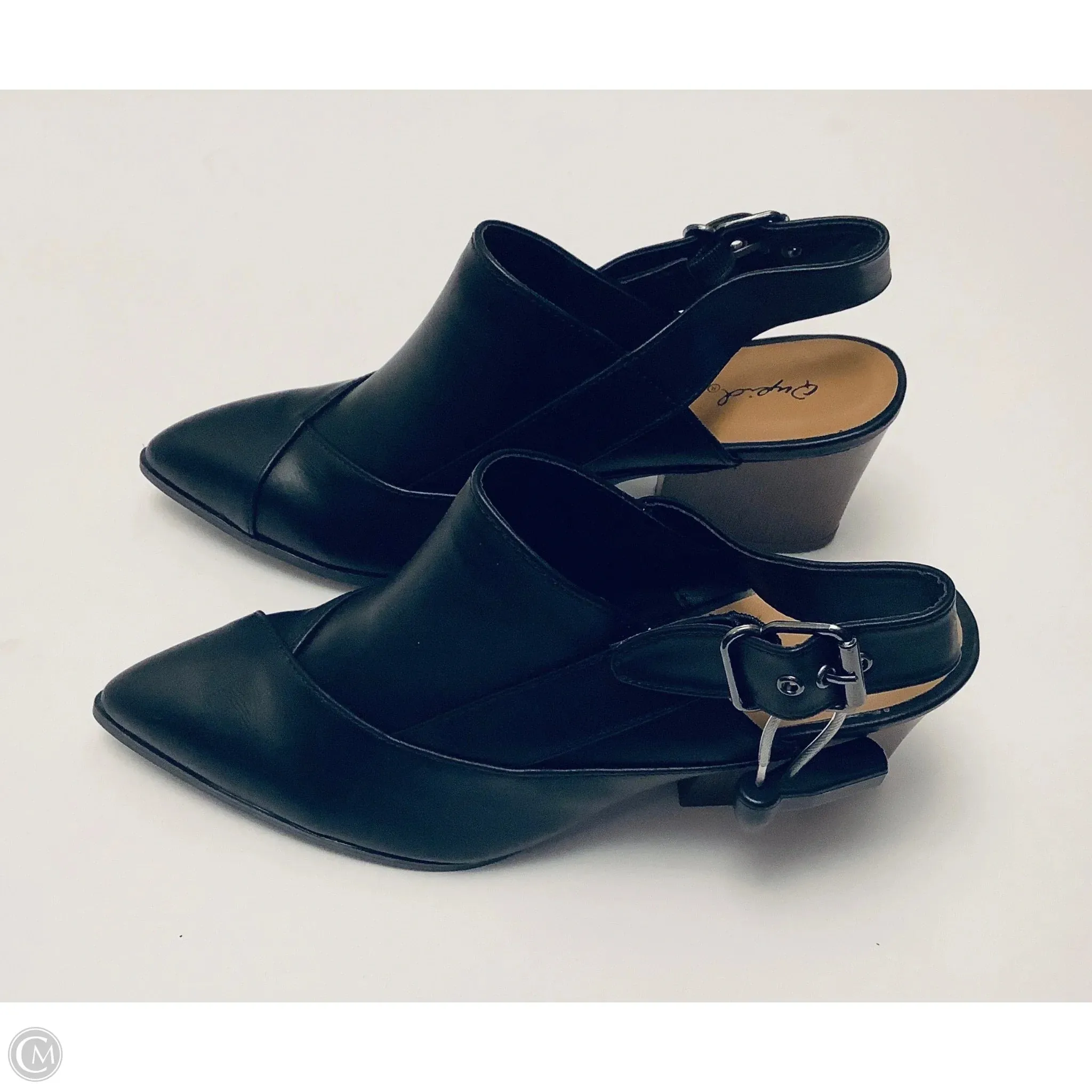 Boots Ankle Heels By Qupid In Black, Size: 8