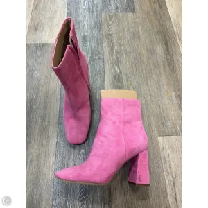 Boots Ankle Heels By Sam Edelman In Pink, Size: 8