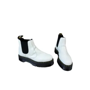 Boots Combat By Dr Martens In White, Size: 12