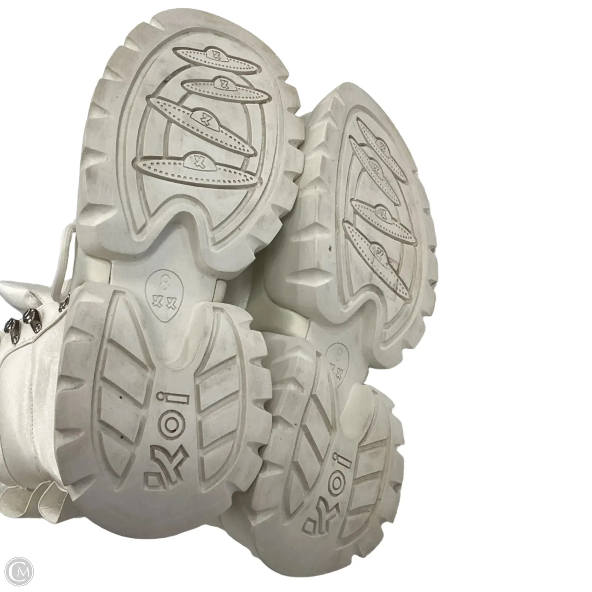 Boots Combat By koi  In Cream, Size: 8
