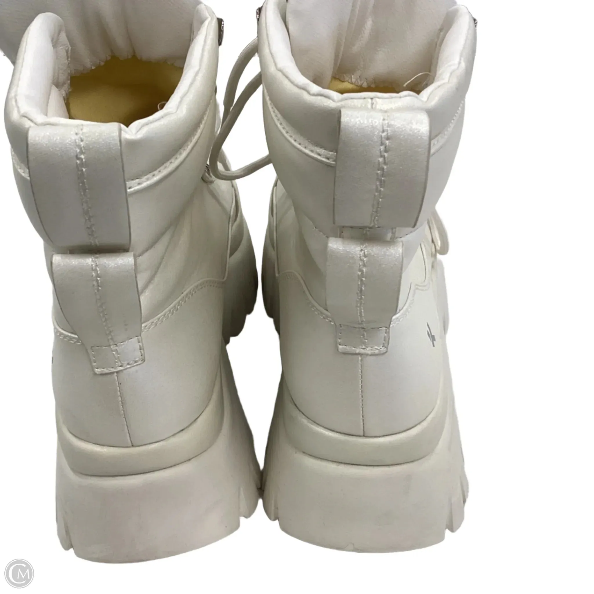 Boots Combat By koi  In Cream, Size: 8