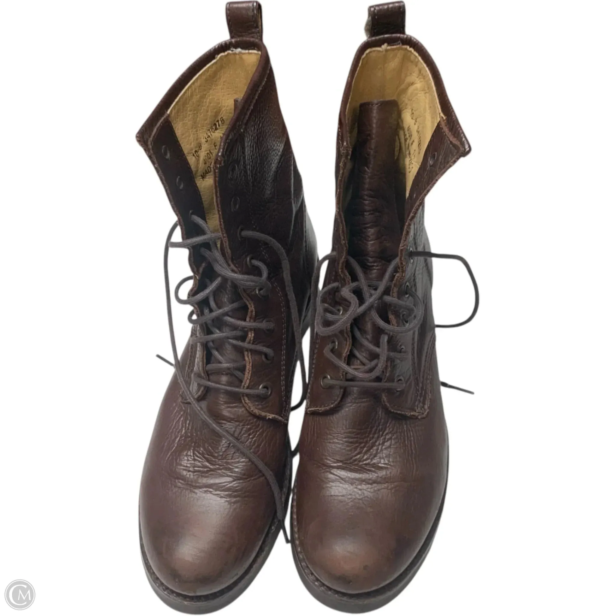 Boots Designer By Frye In Brown, Size: 10