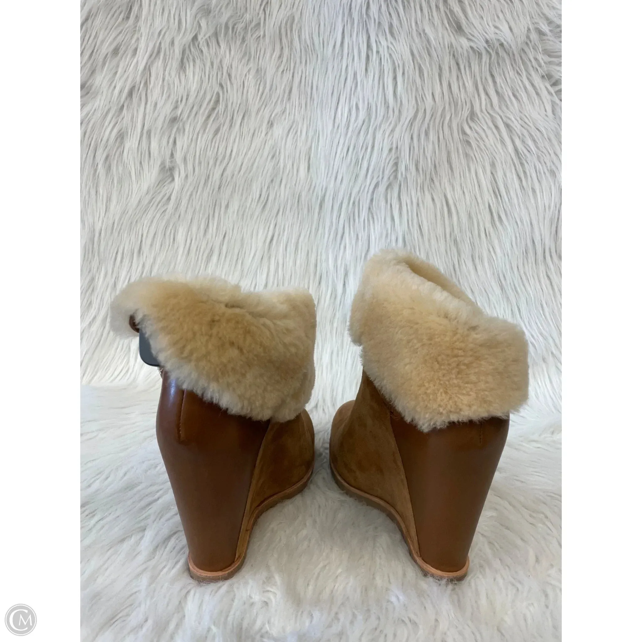 Boots Designer By Ugg In Brown, Size: 10