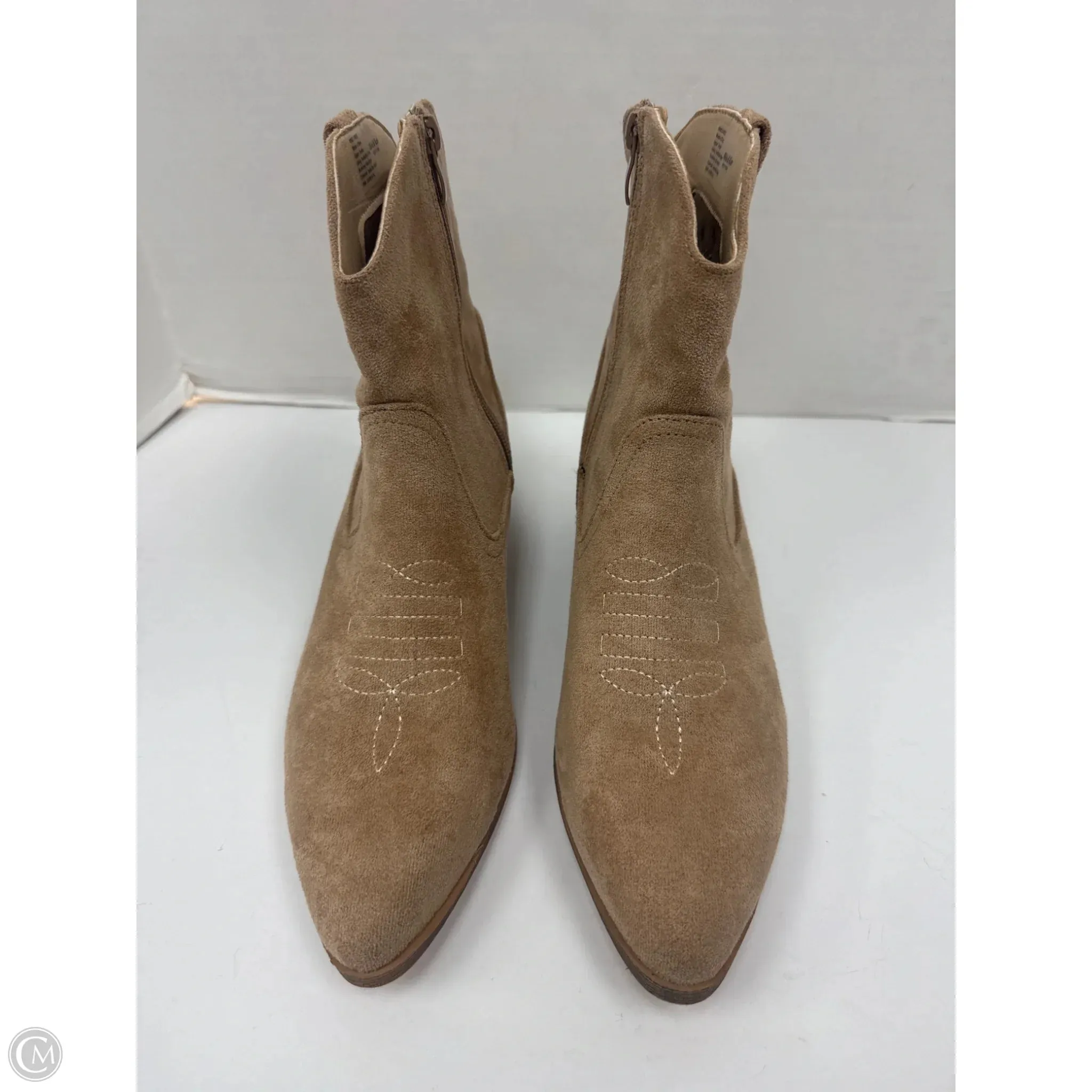 Boots Western By Clothes Mentor In Beige, Size: 8