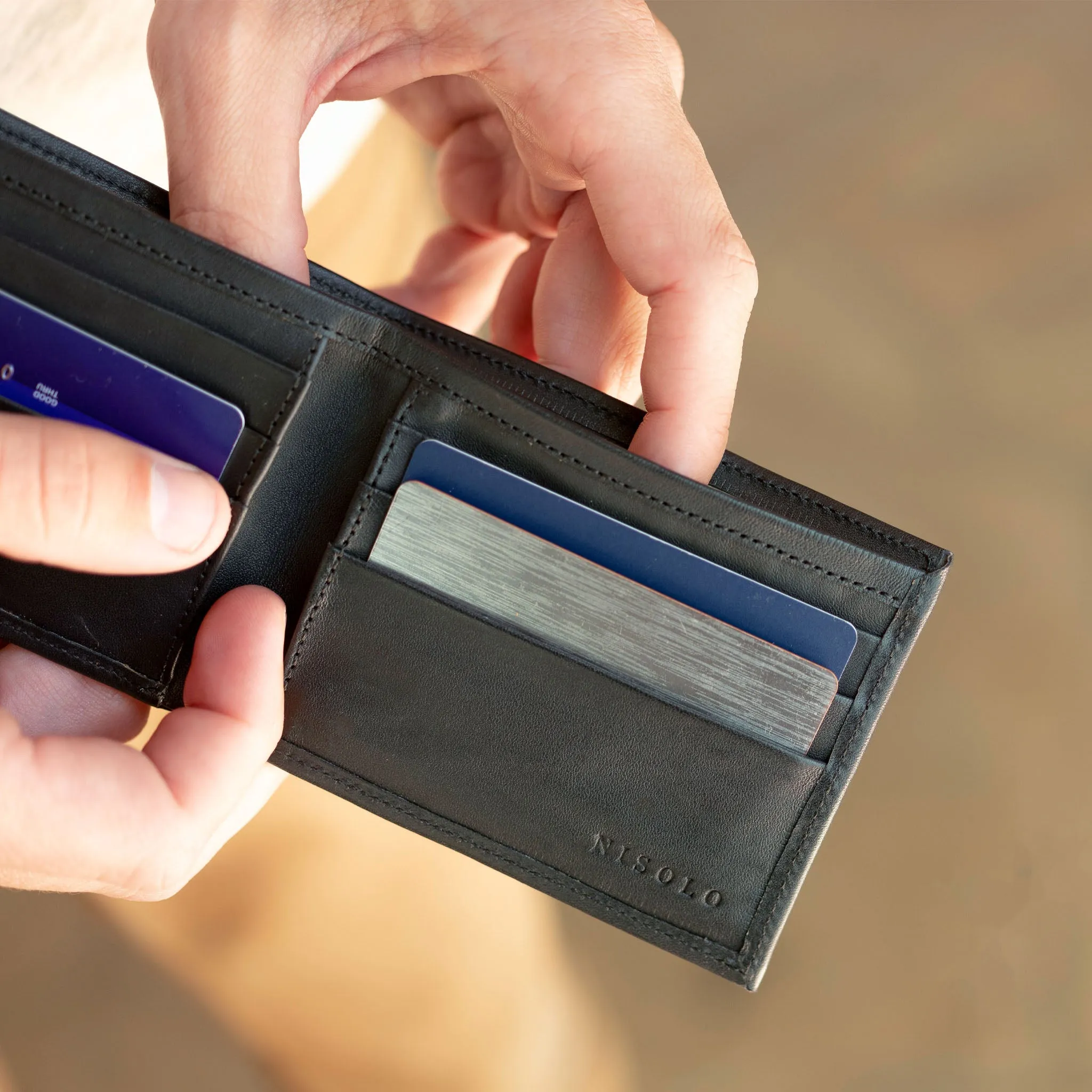 Brewer Wallet Black -NISOLO