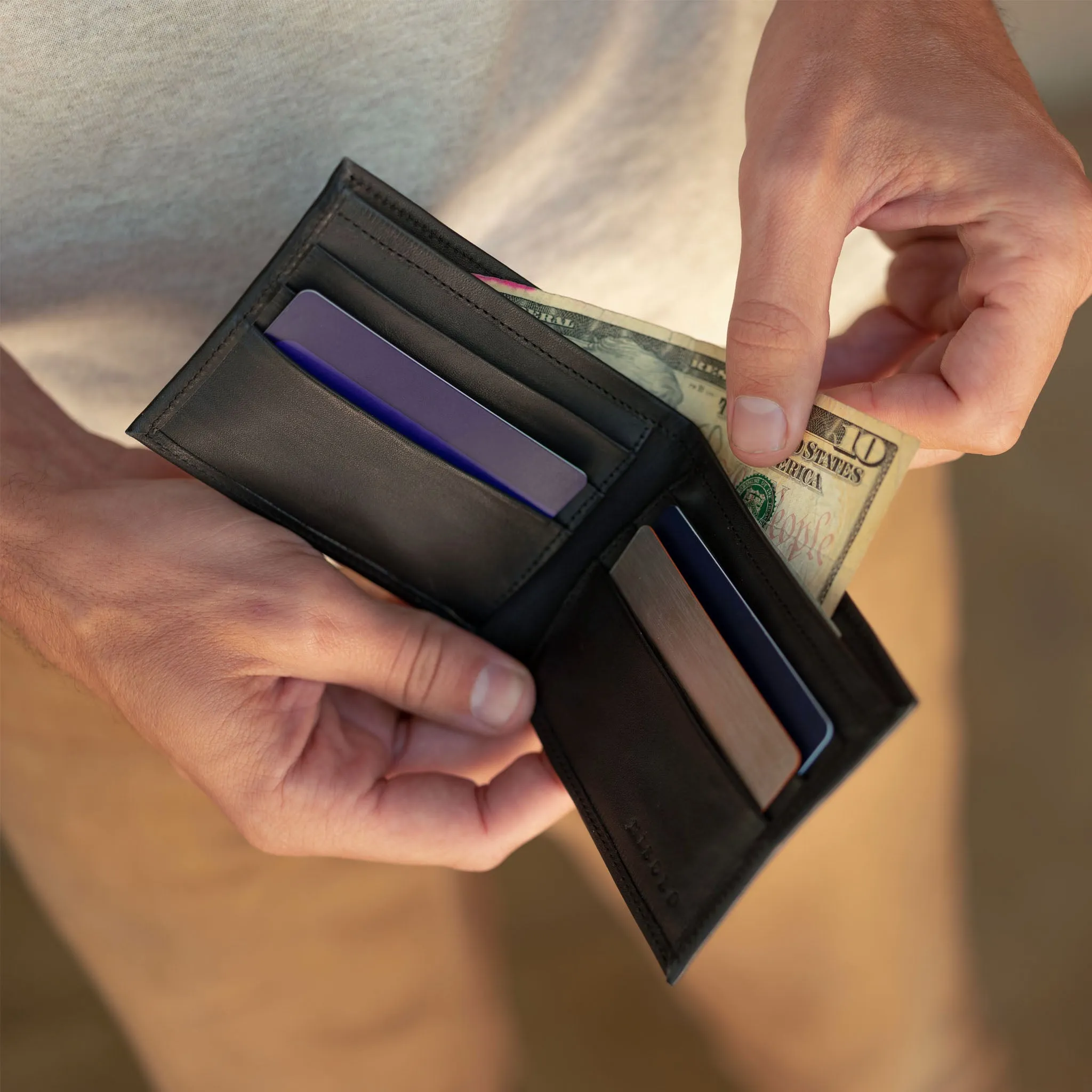 Brewer Wallet Black -NISOLO