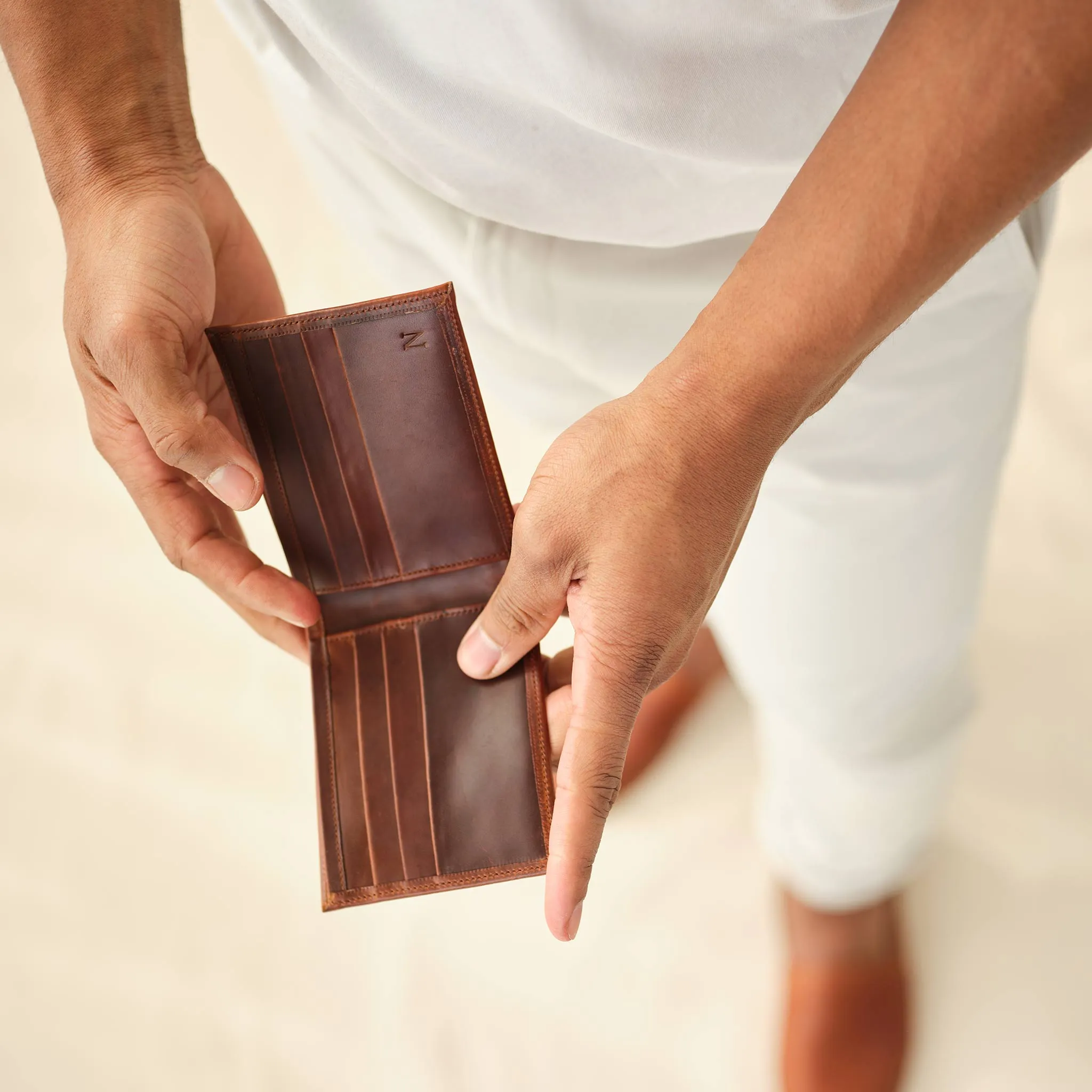 Brewer Wallet Brandy -NISOLO